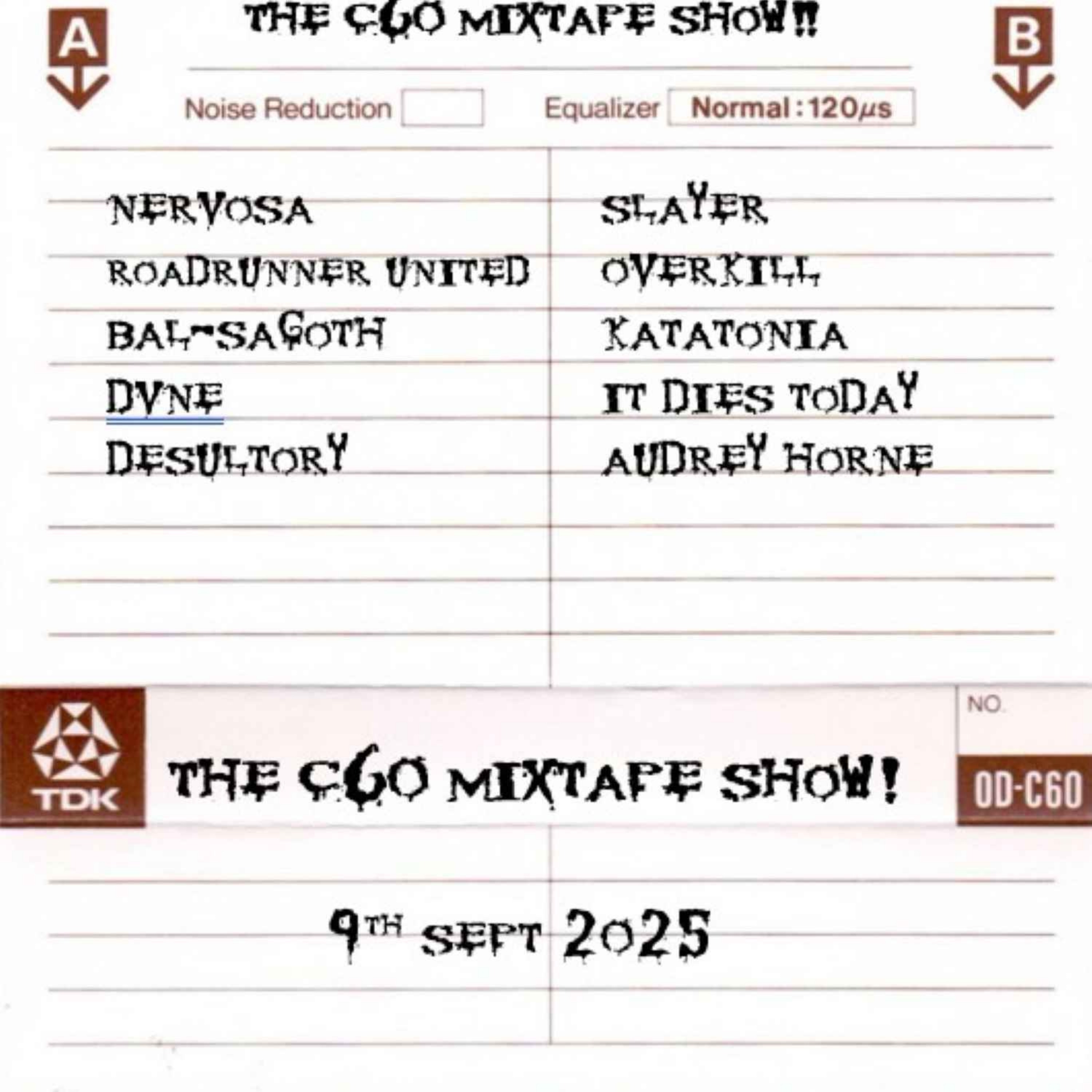 The C60 Mixtape Show – 9th September 2025
