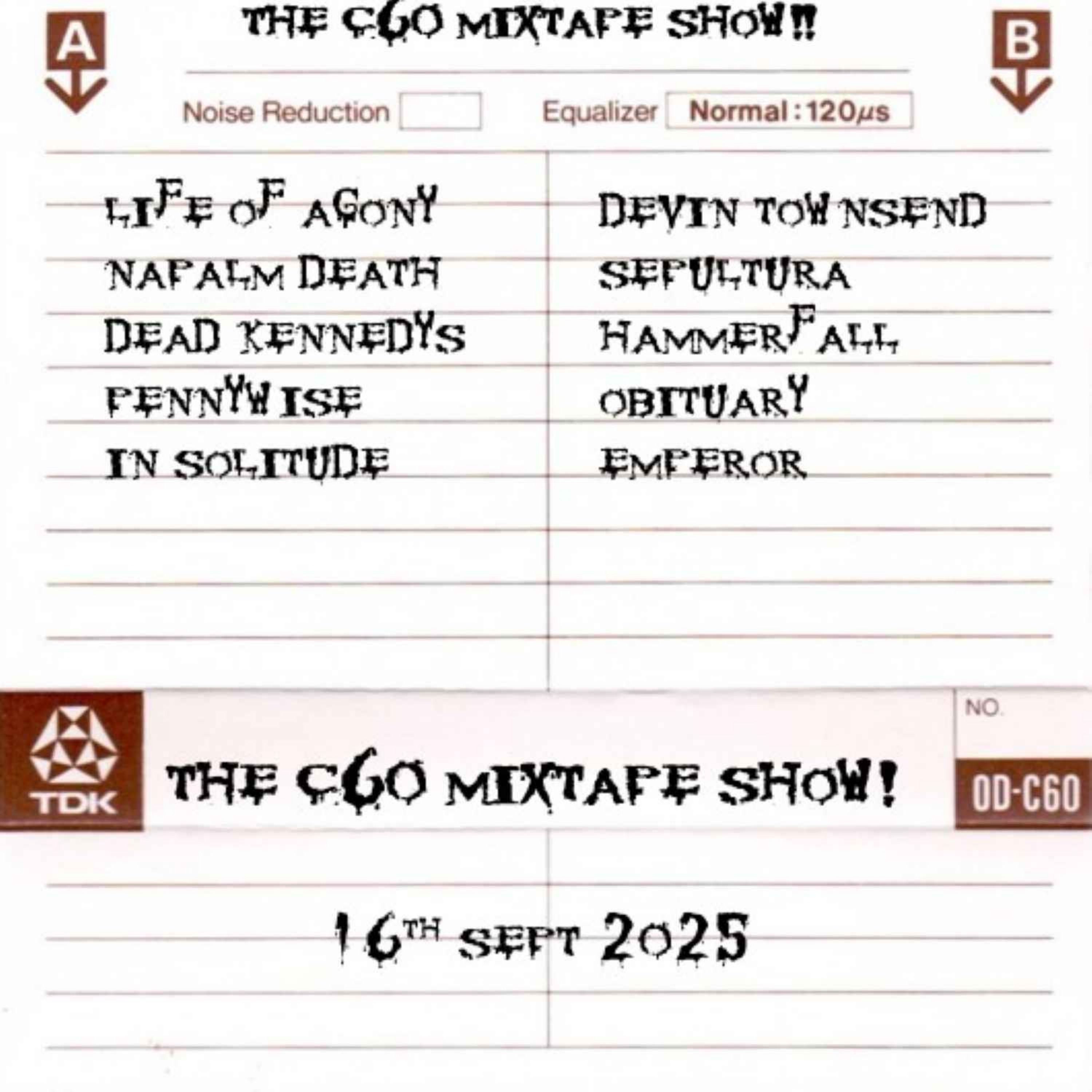 The C60 Mixtape Show 16th September 2025