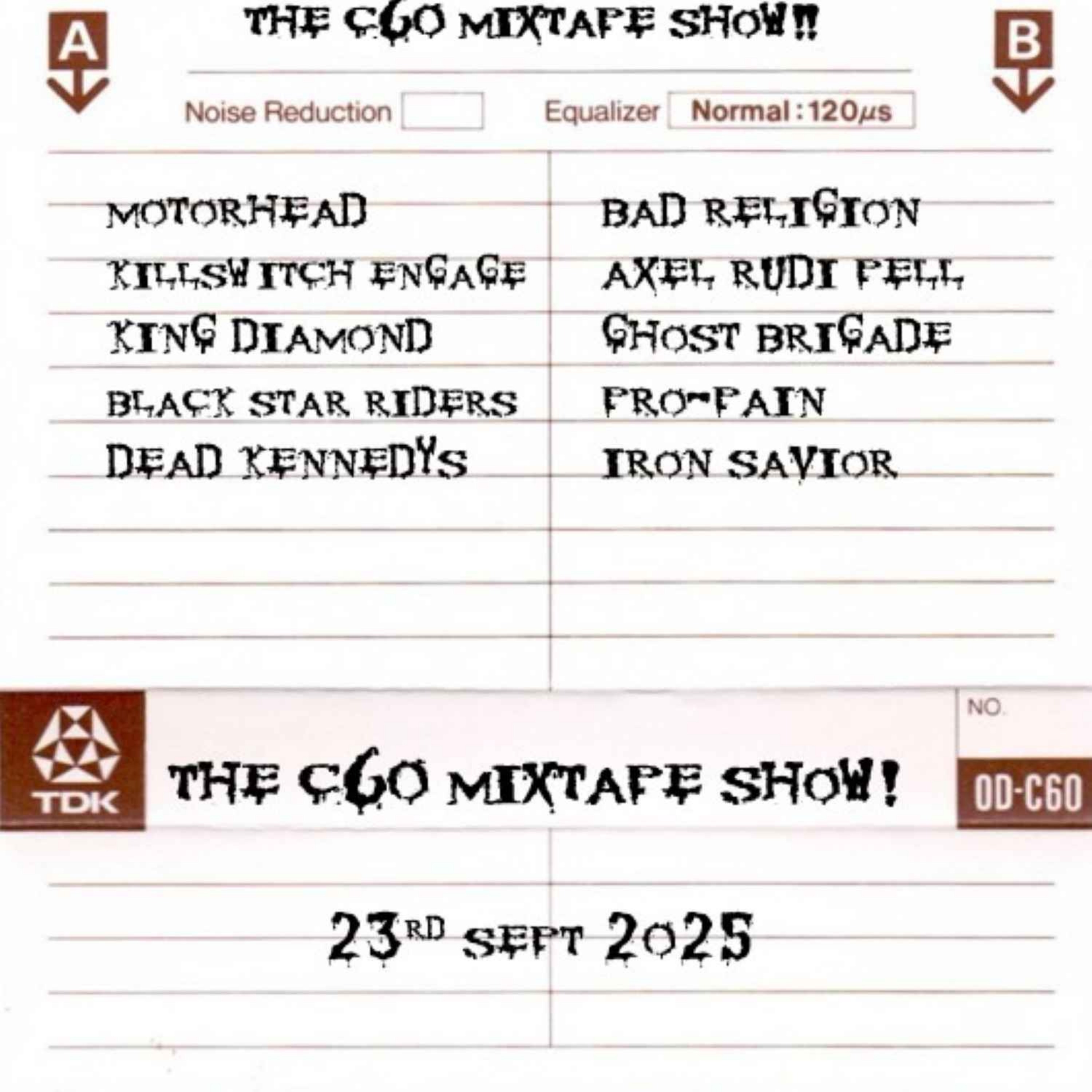 The C60 Mixtape Show 23rd September 2025 episode artwork