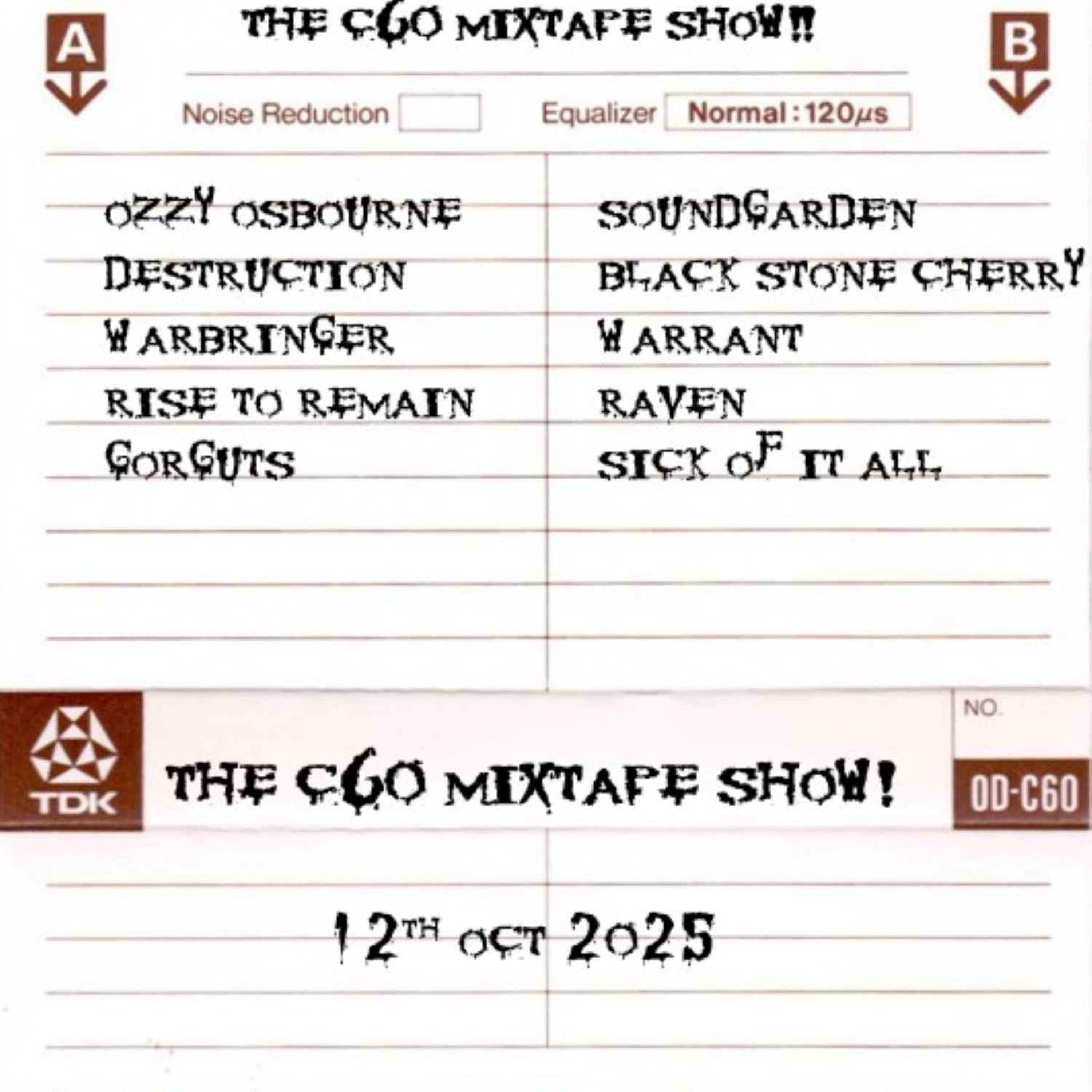 The C60 Mixtape Show 14th October 2025 episode artwork