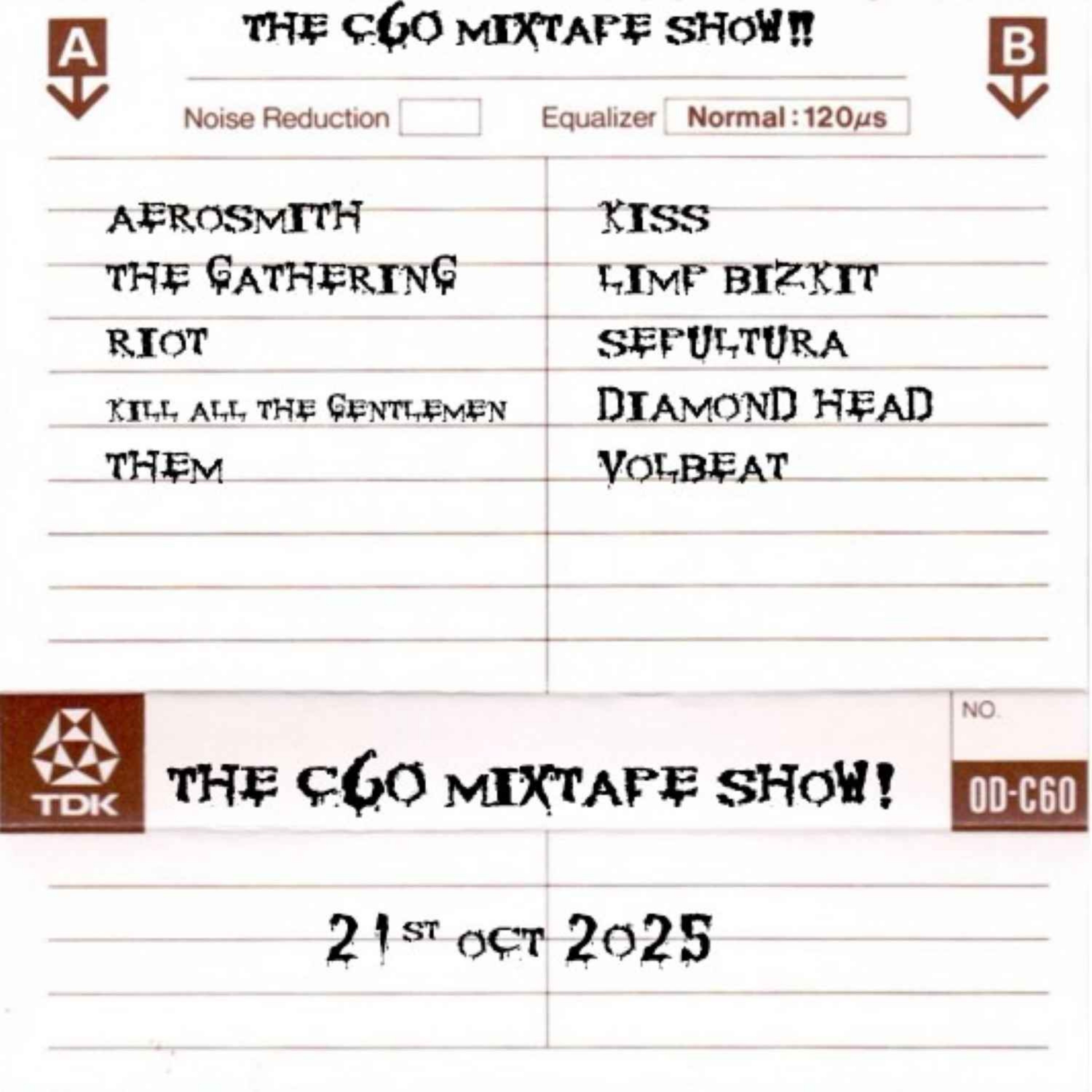 The C60 Mixtape Show 21st October 2025