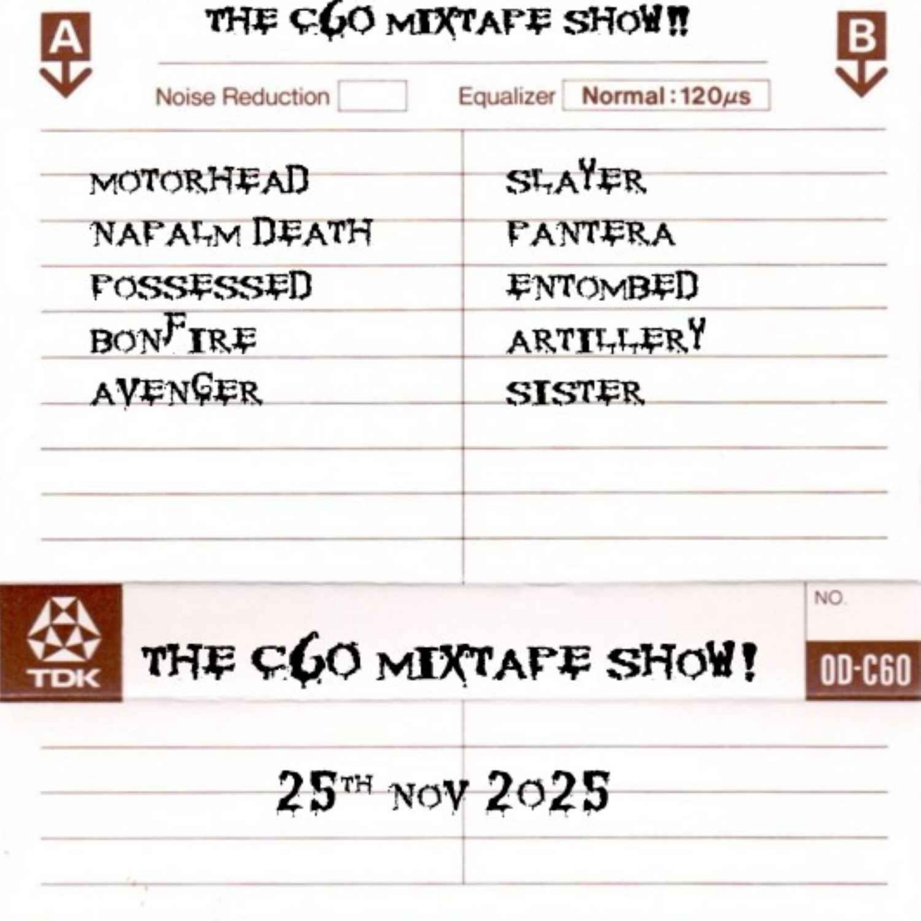 The C60 Mixtape Show 25th November 2025