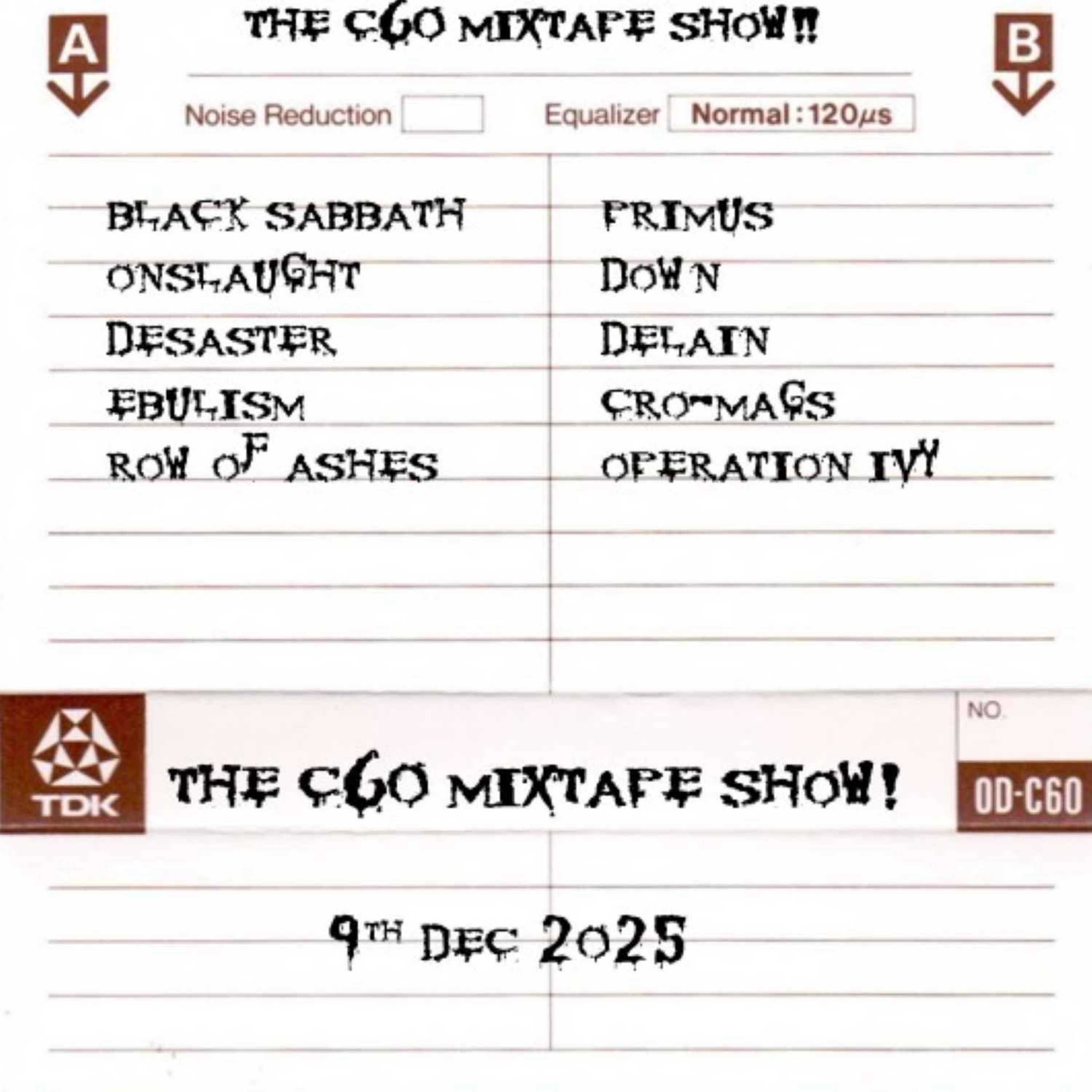 The C60 Mixtape Show 9th December 2025