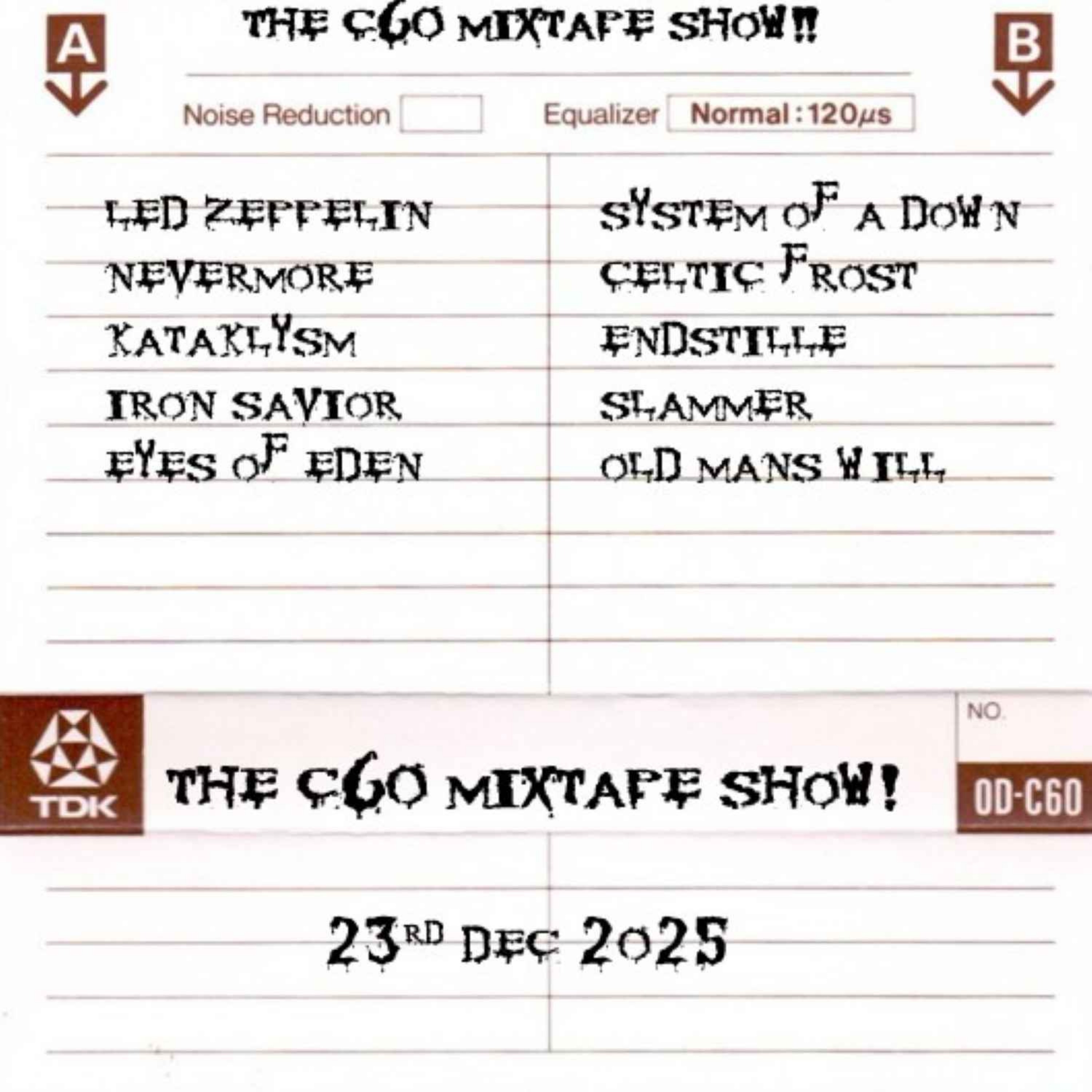 The C60 Mixtape Show 23rd December 2025
