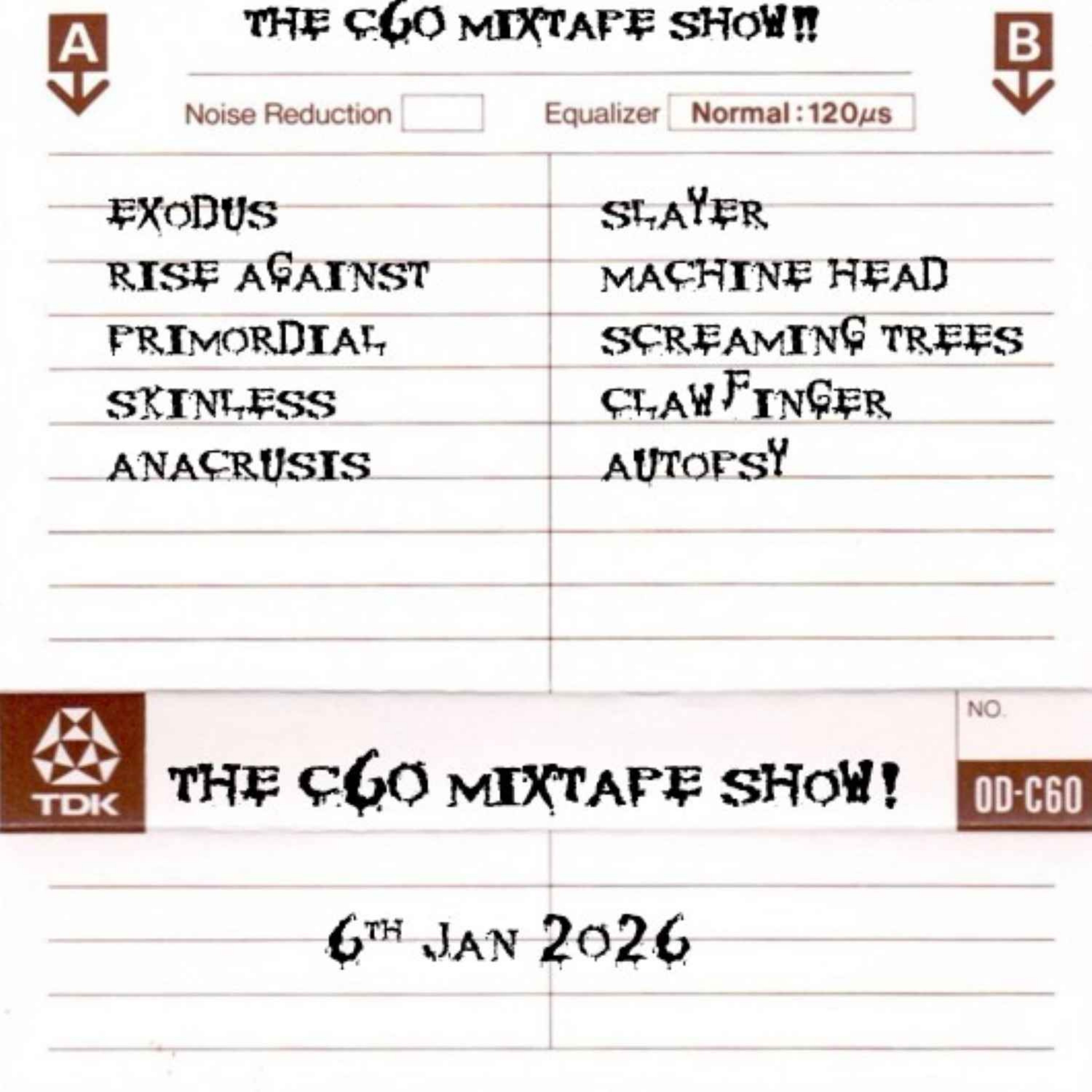 The C60 Mixtape Show 6th January 2026