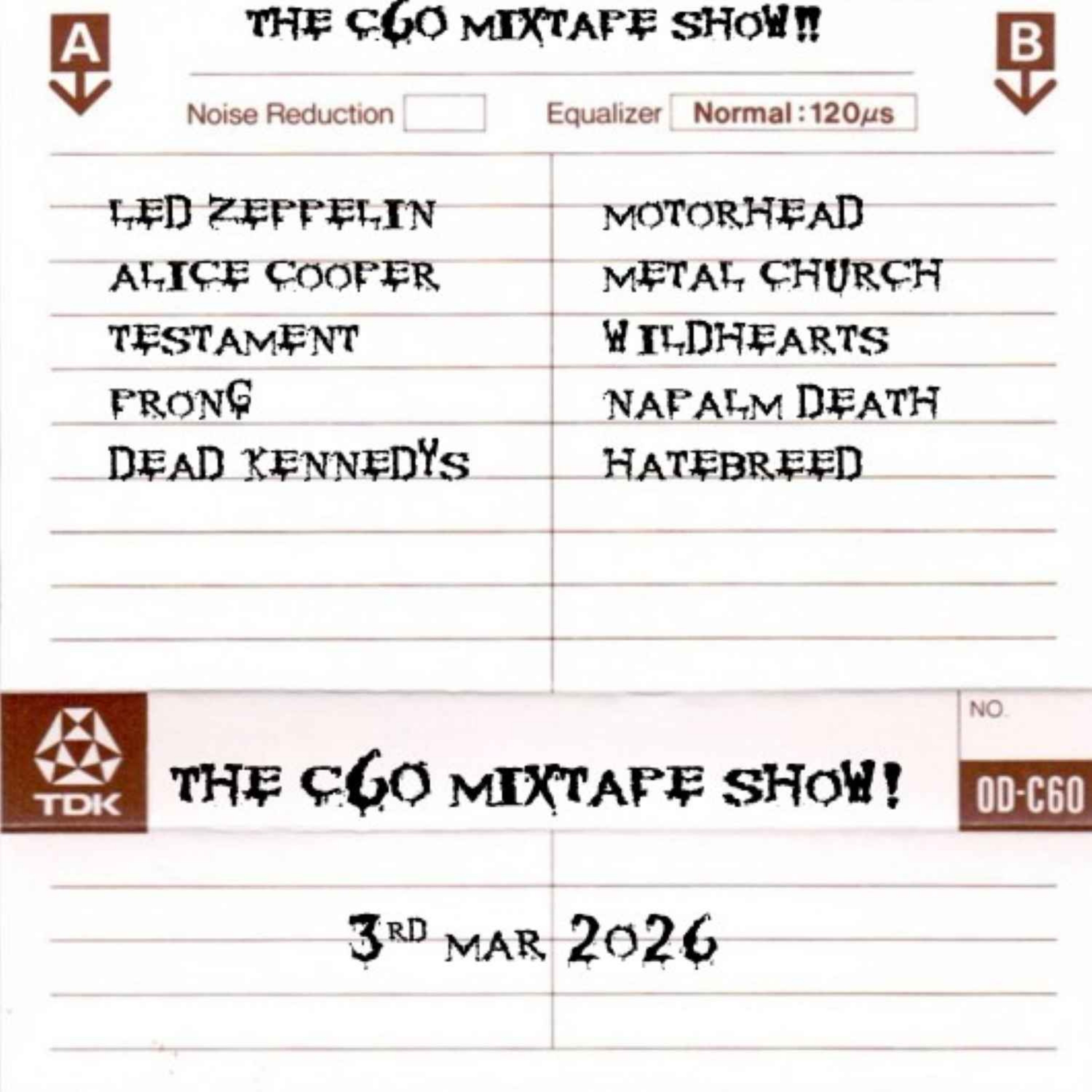 The C60 Mixtape Show 3rd March 2026