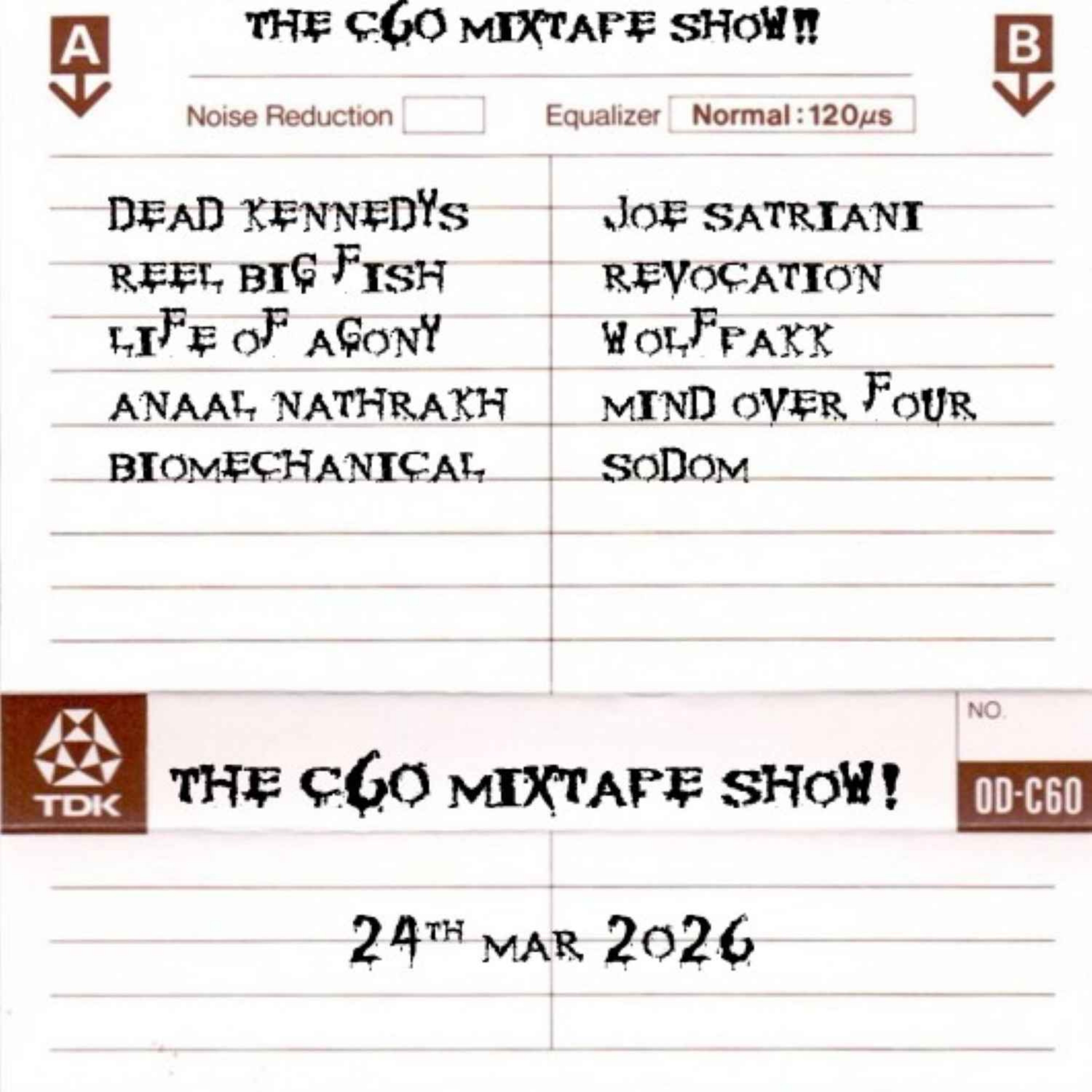 The C60 Mixtape Show 24th March 2026