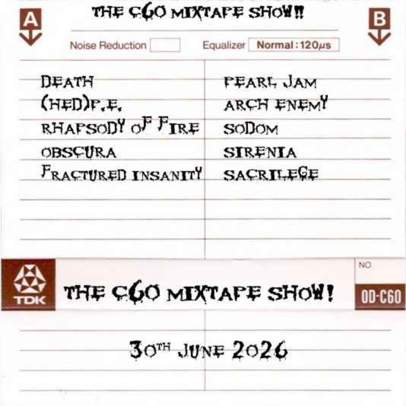 The C60 Mixtape Show 30th June 2026 episode artwork