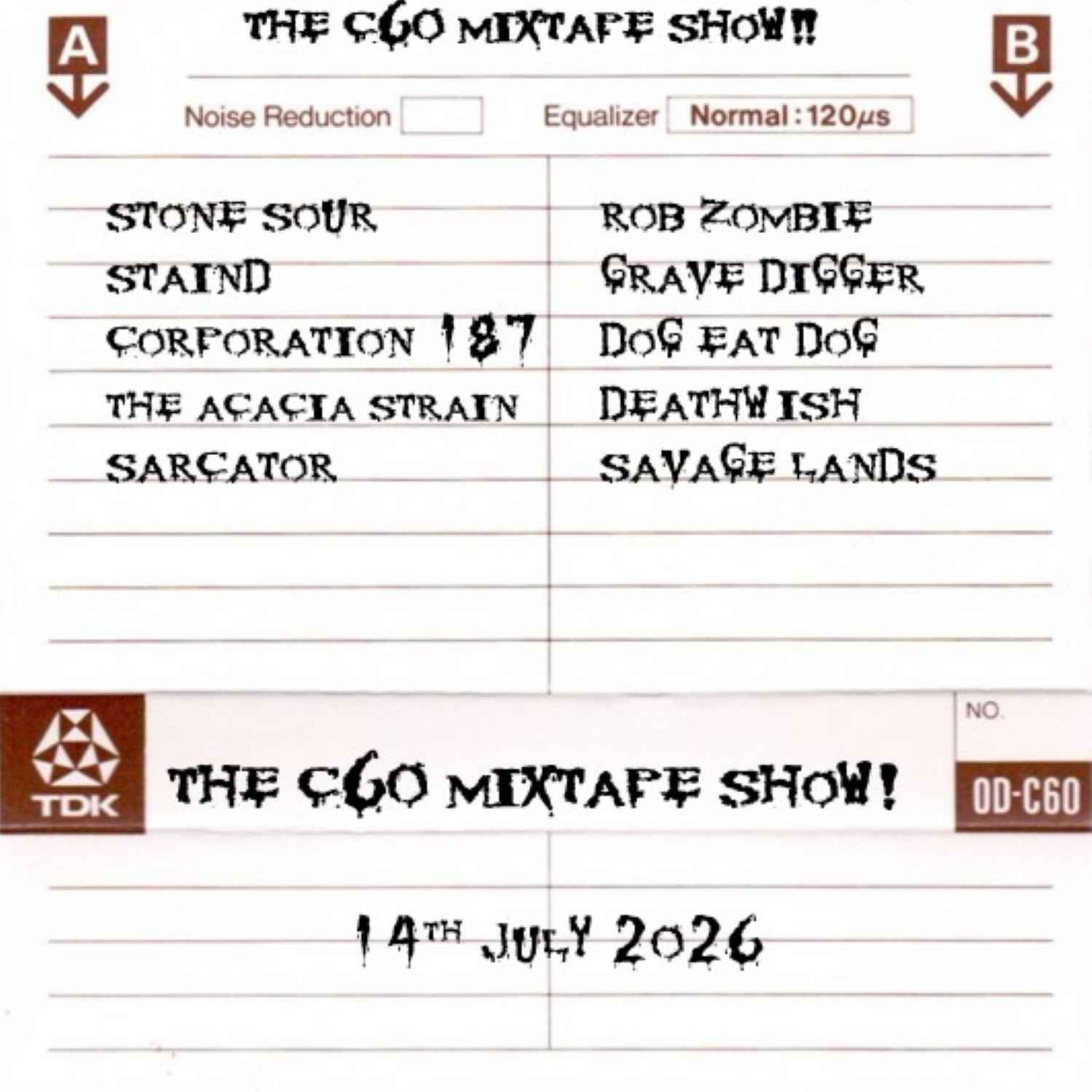 The C60 Mixtape Show 14th July 2026 episode artwork