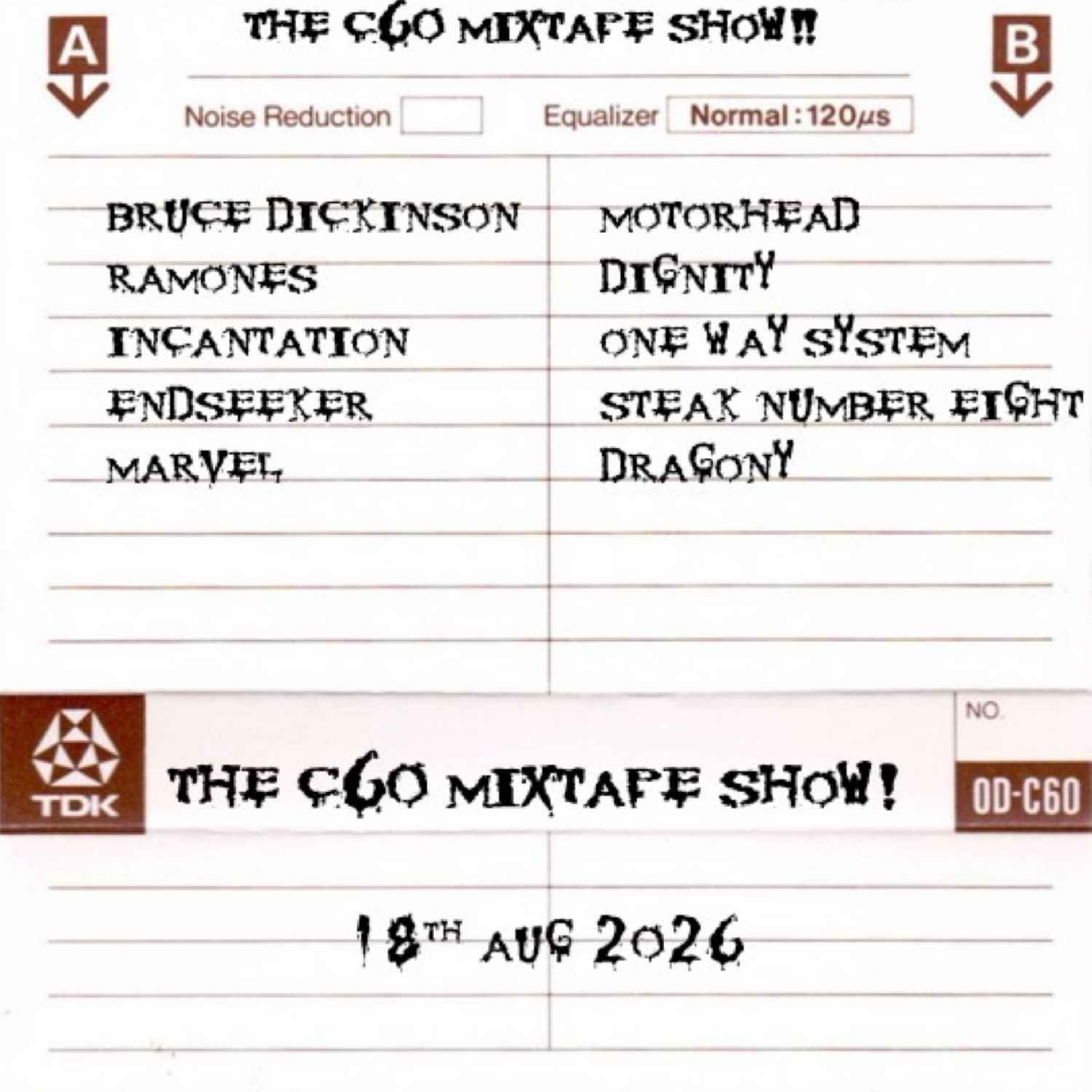 The C60 Mixtape Show 18th August 2026 episode artwork
