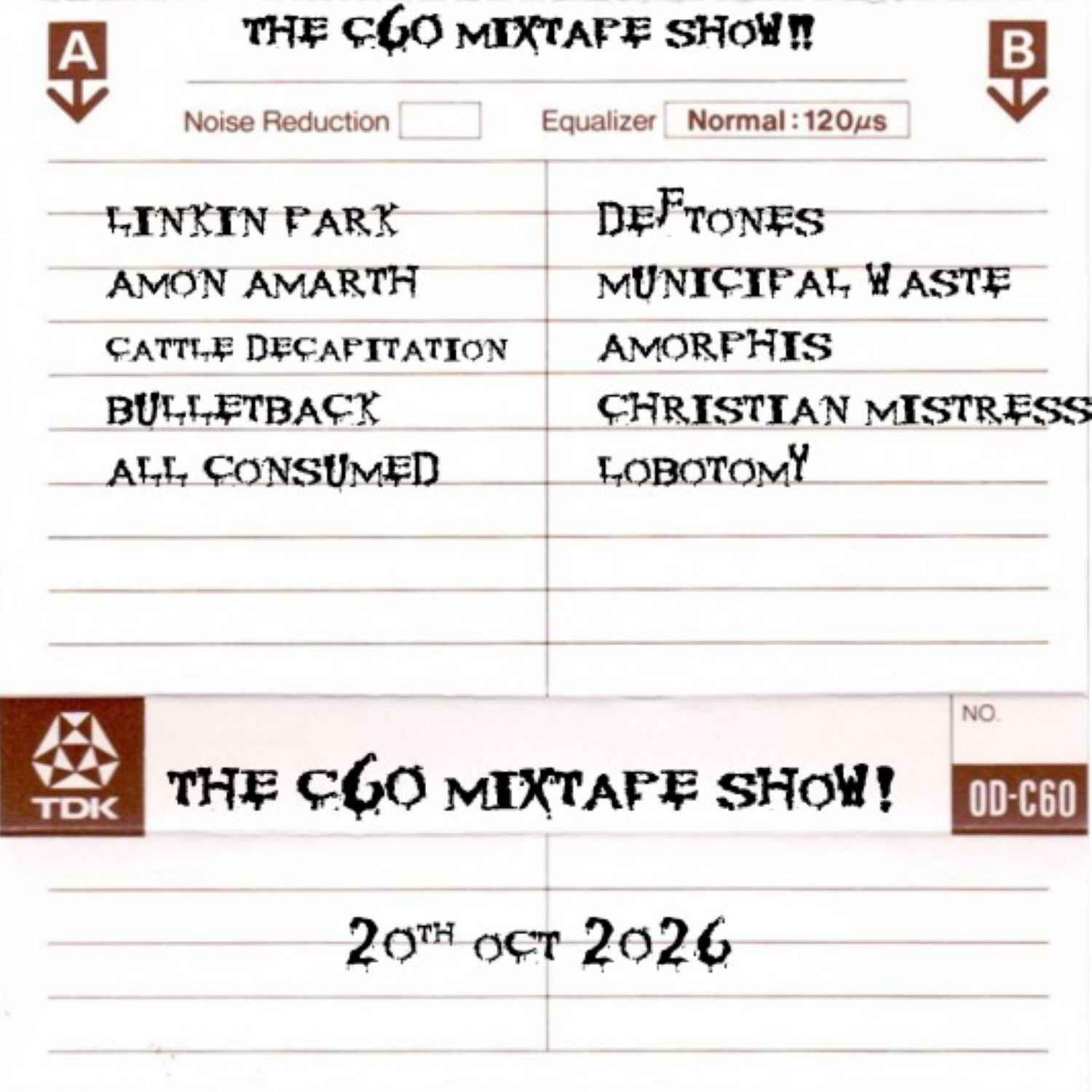 The C60 Mixtape Show 20th October 2026