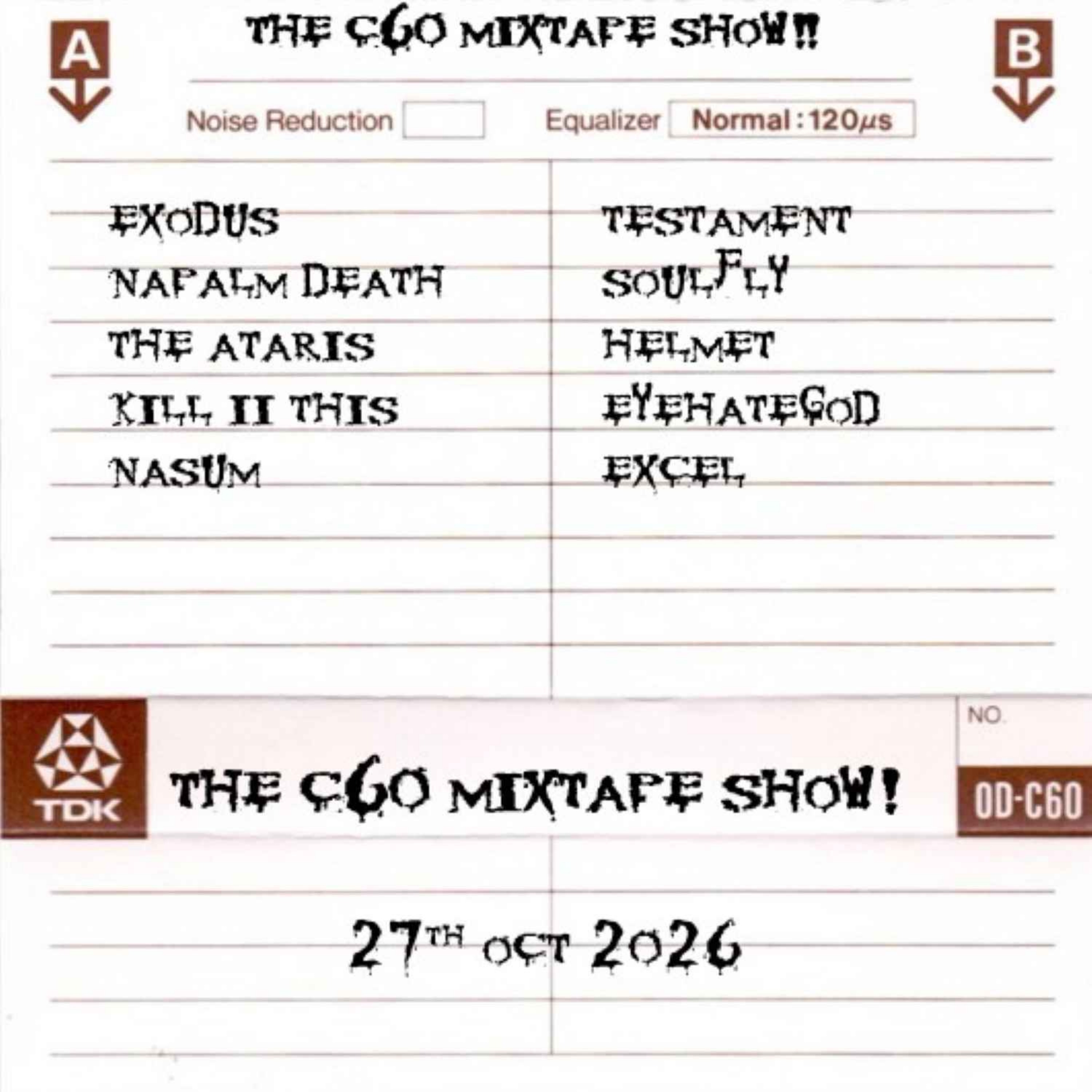 The C60 Mixtape Show 27th October 2026