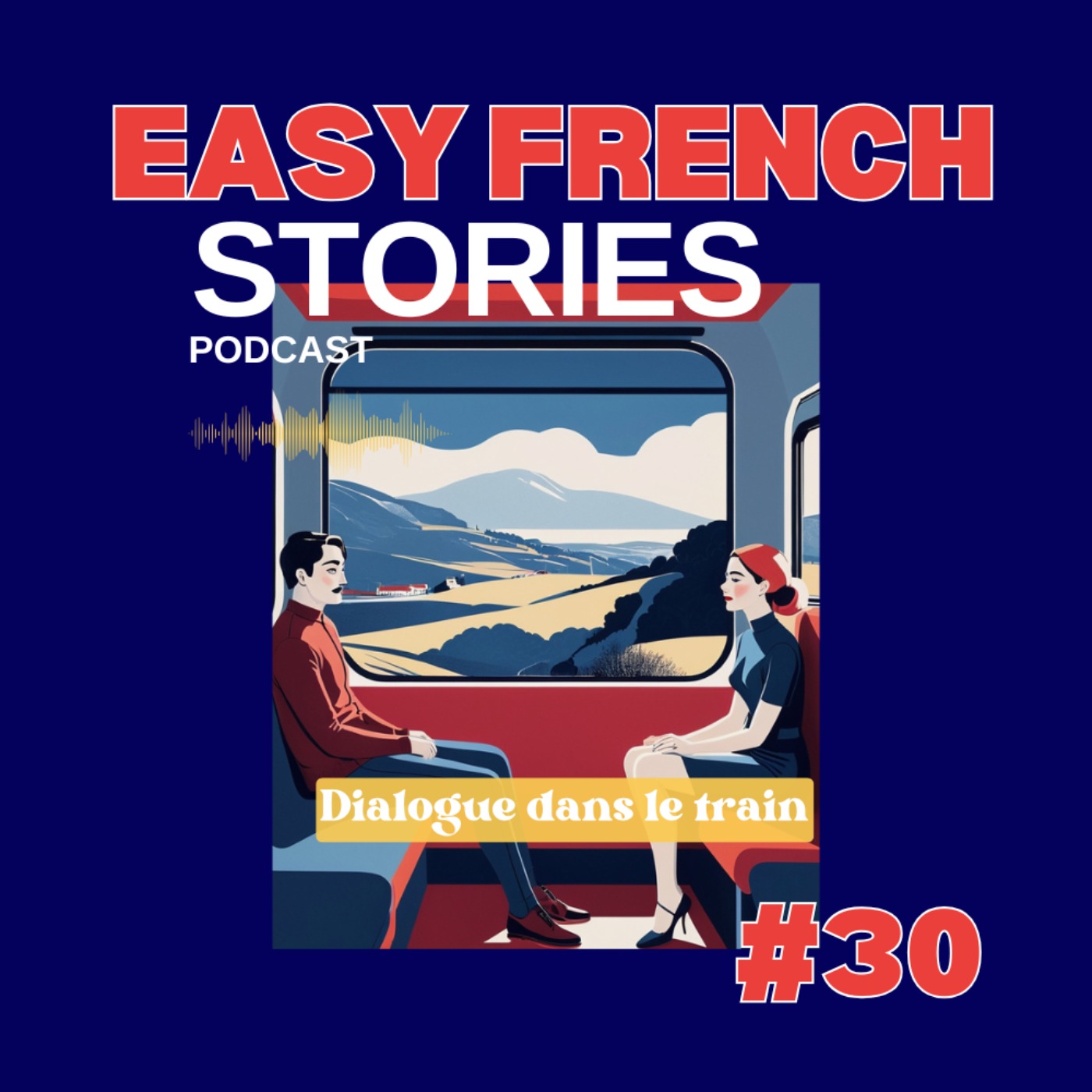 Dialogue in French: Paris to Lyon Train Travel (A1-A2 French)