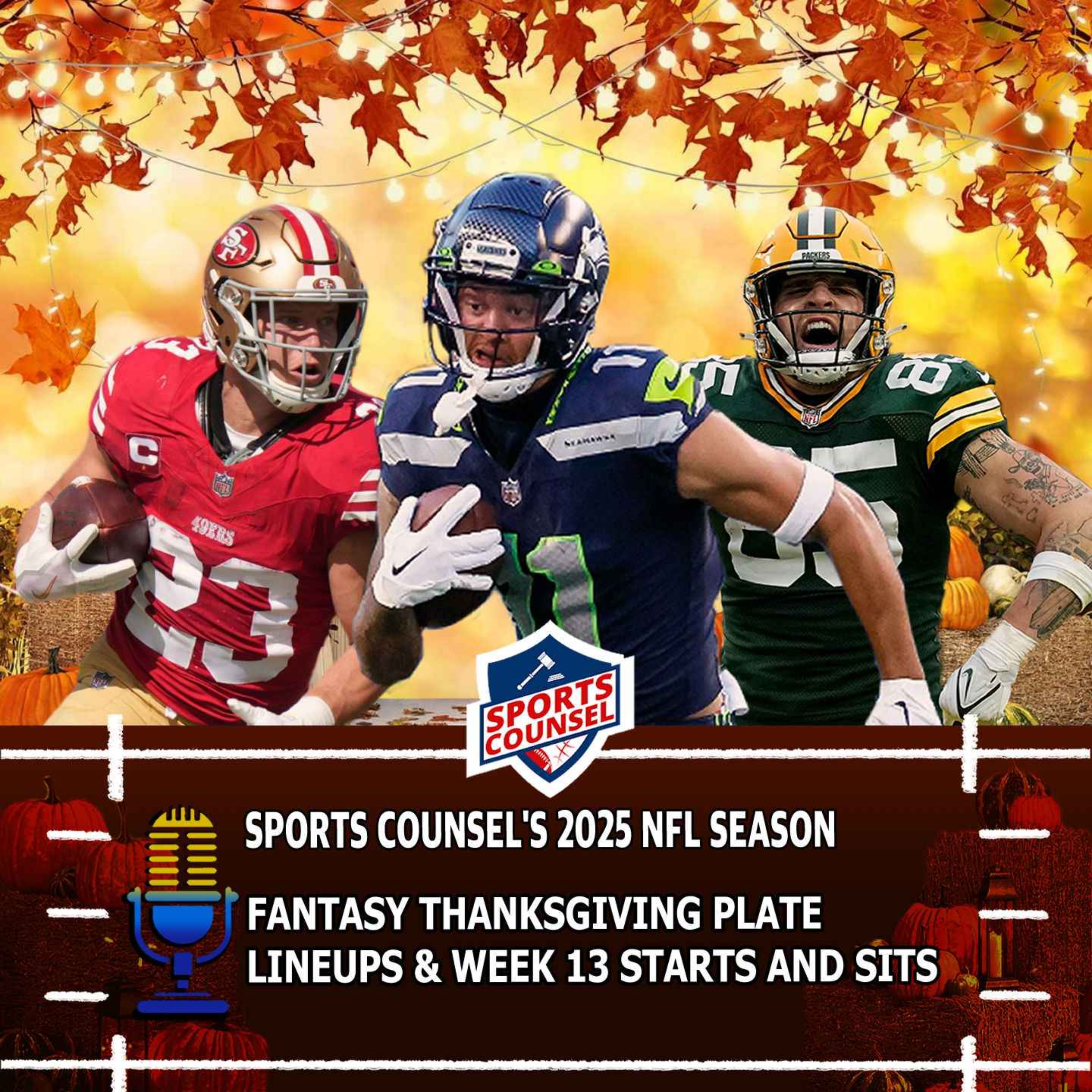 Fantasy Thanksgiving Plate Lineups and Week 13 Starts and Sits episode artwork