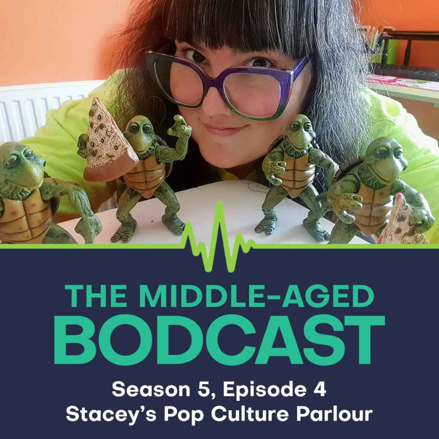 Turtle Power & Pop Culture Passion | Stacey's Pop Culture Parlour x The Middle-aged Bodcast episode artwork
