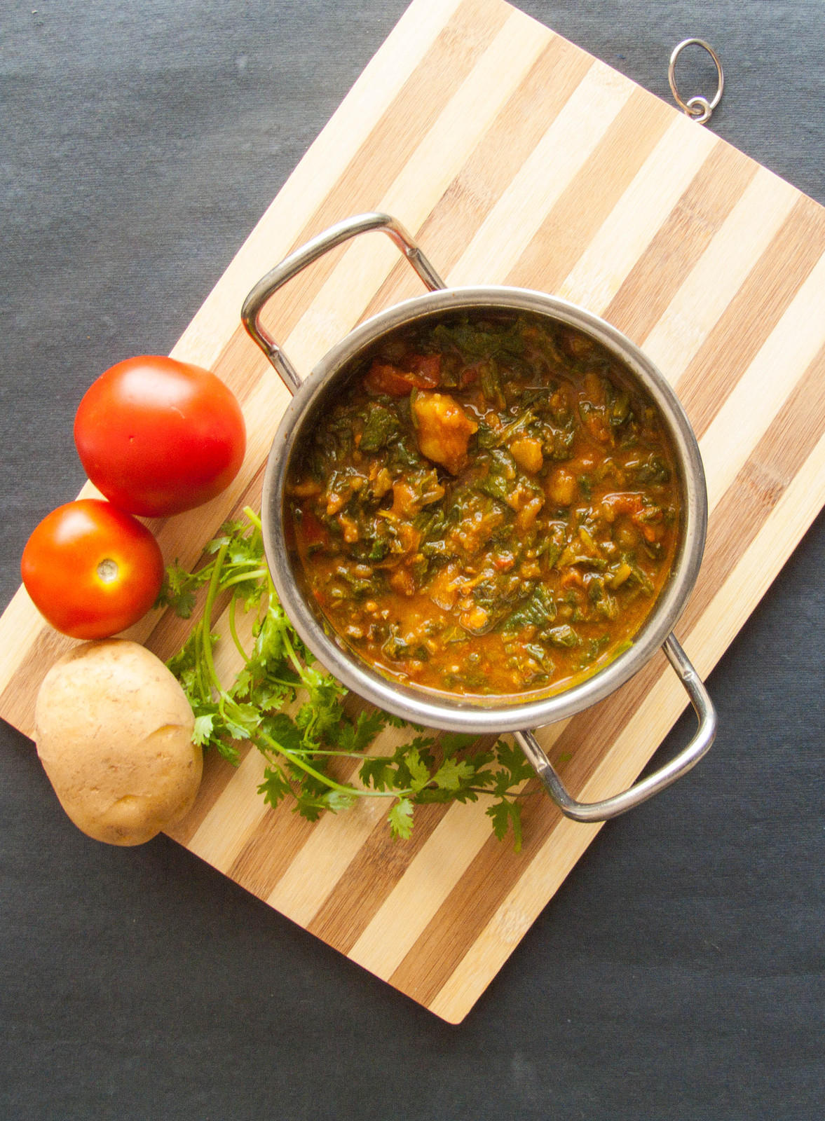 59: How to make Aloo Palak Recipe - Spiced Potato Spinach Recipe