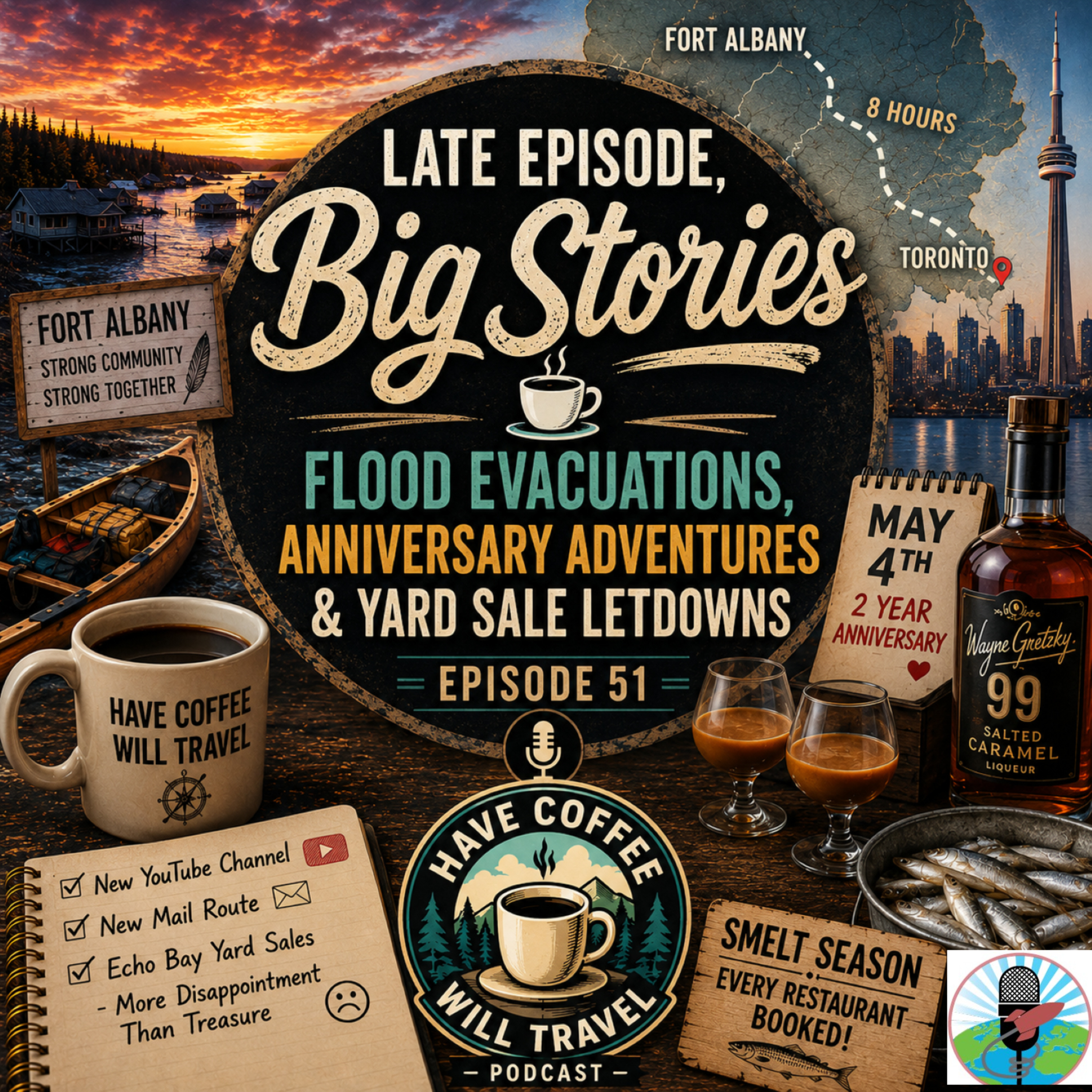 Late Episode, Big Stories: Flood Evacuations, Anniversary Adventures & Yard Sale Letdowns episode artwork