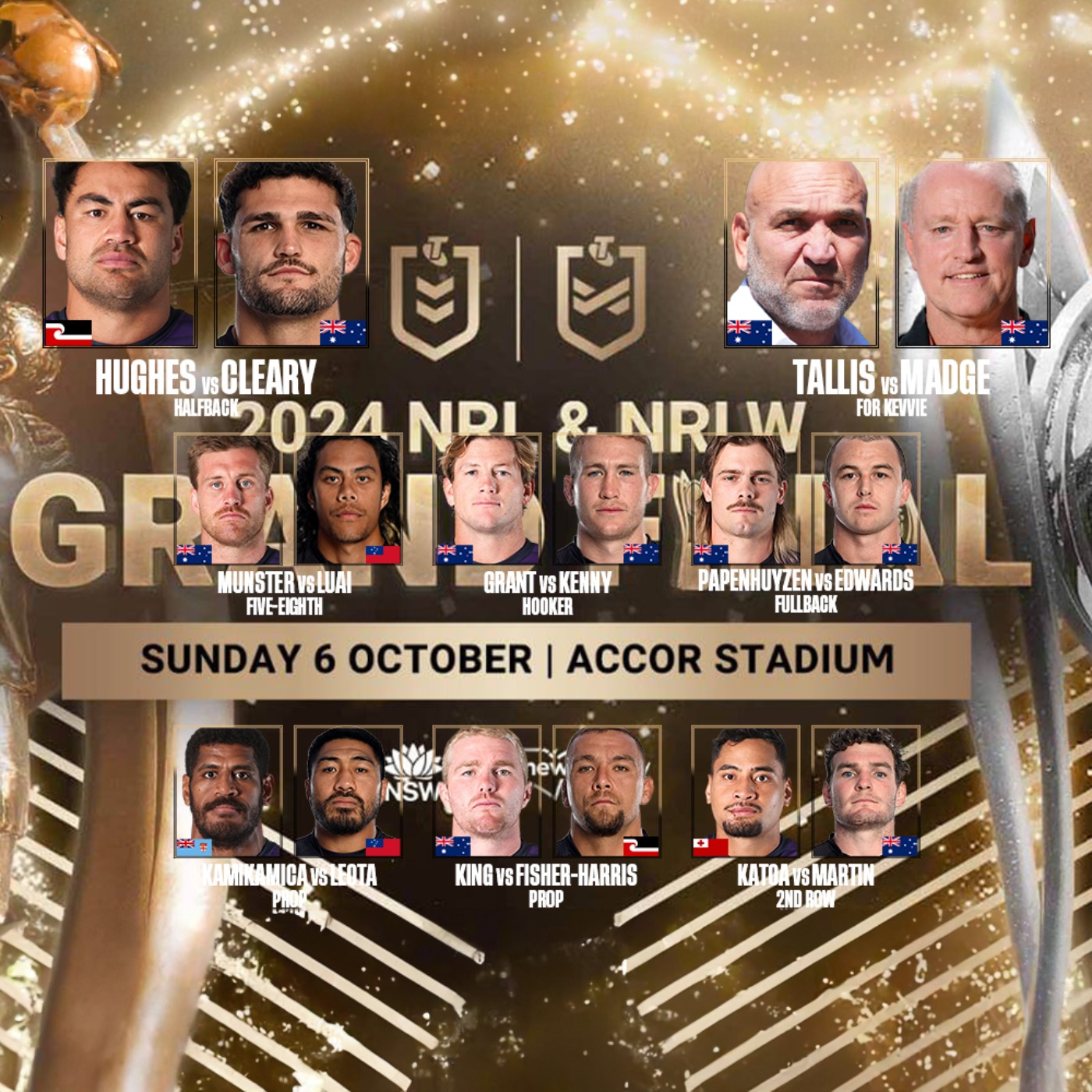 #4 NRL Grand Final 2024 Preview - Cleary vs Hughes, Madge vs Gordie and Panthers vs Storm