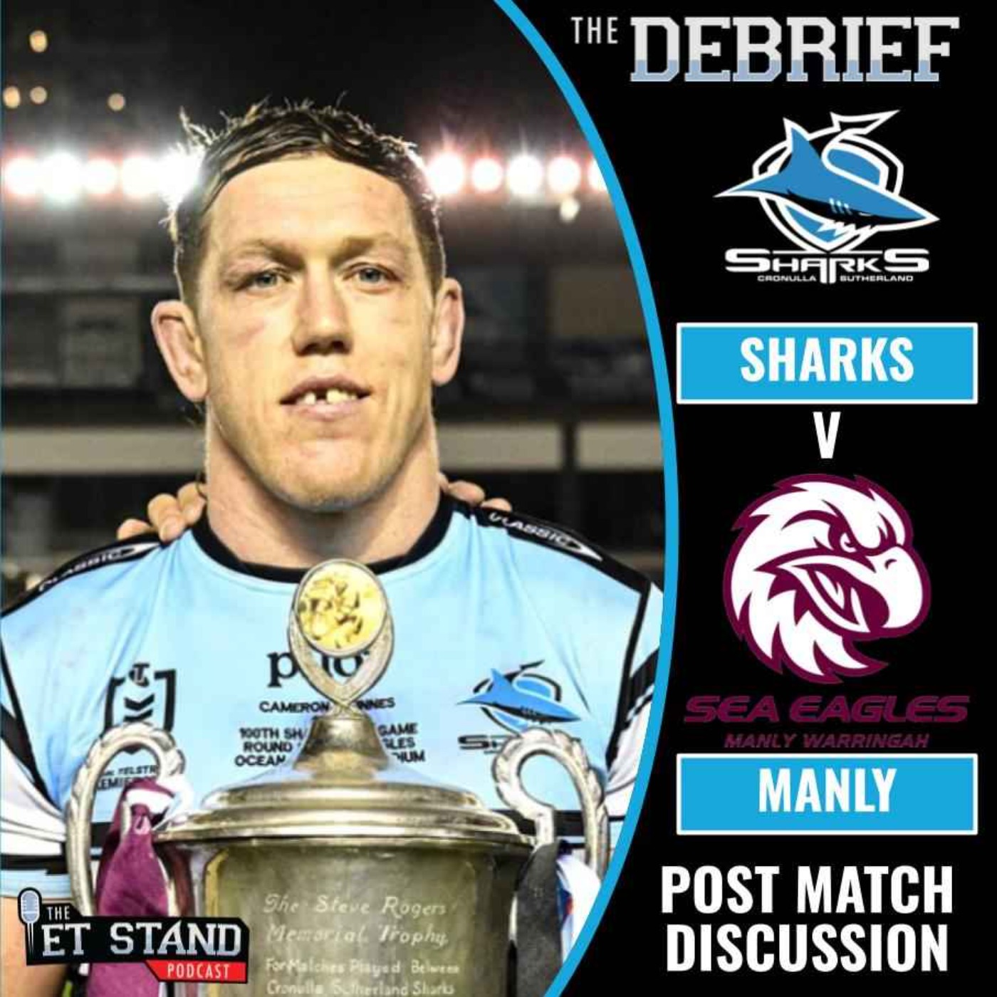 Cronulla Sharks vs Manly Sea Eagles Debrief episode artwork