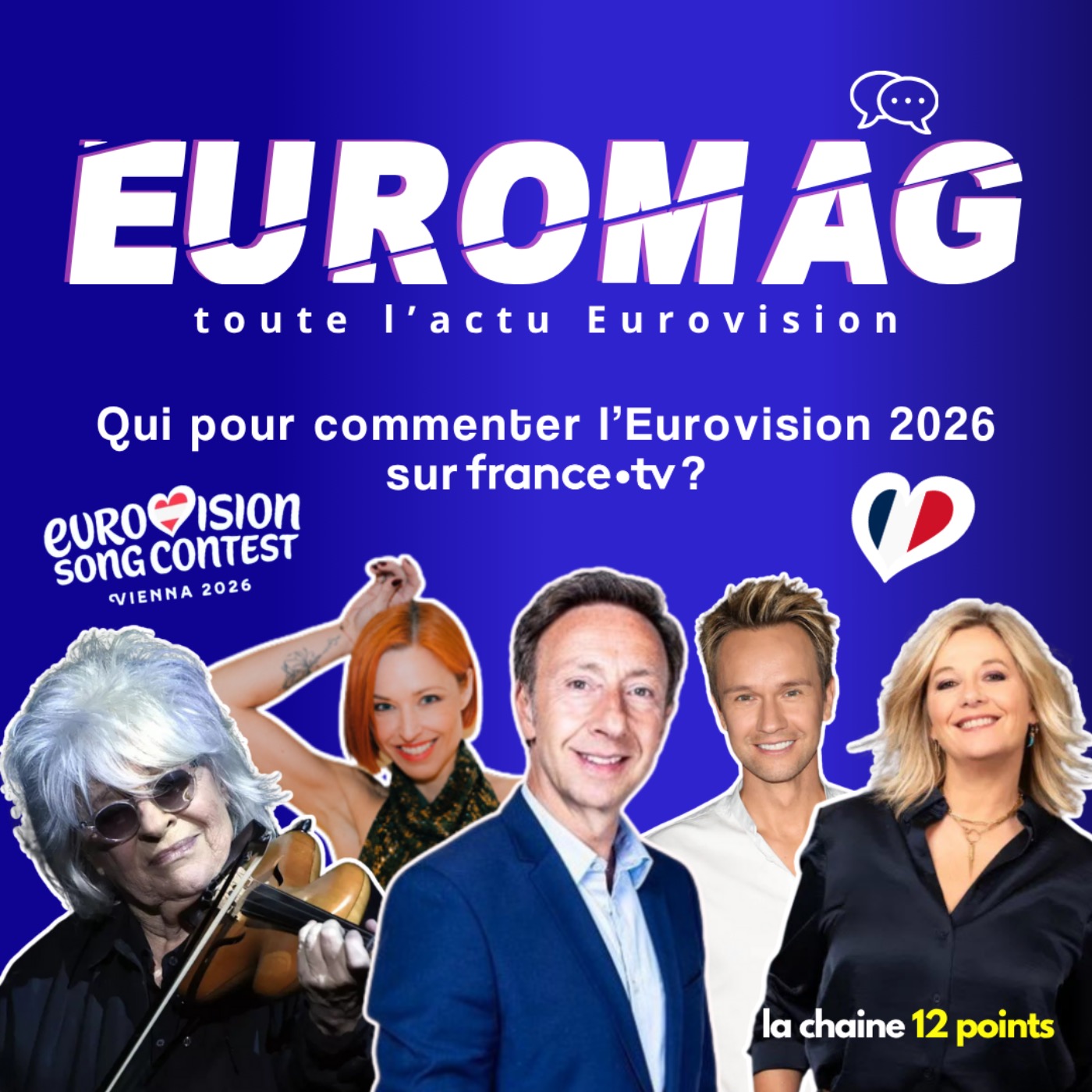 Qui pour commenter l’Eurovision 2026 sur france•tv ?