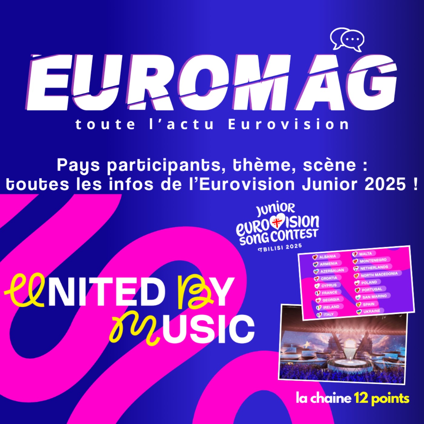 Pays participants, thème, scène : toutes les infos de l’Eurovision Junior 2025 !