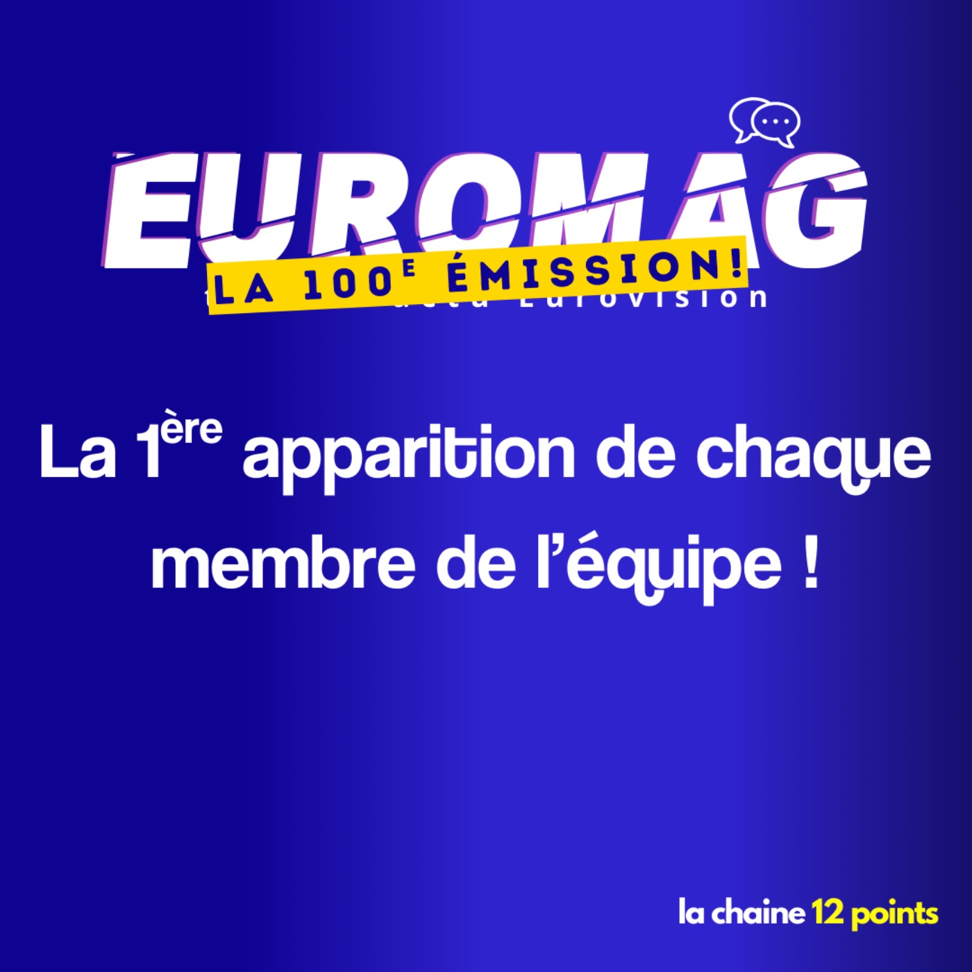 La 1ère apparition de chaque membre de l’équipe dans « Euromag : Toute l’actu Eurovision » !