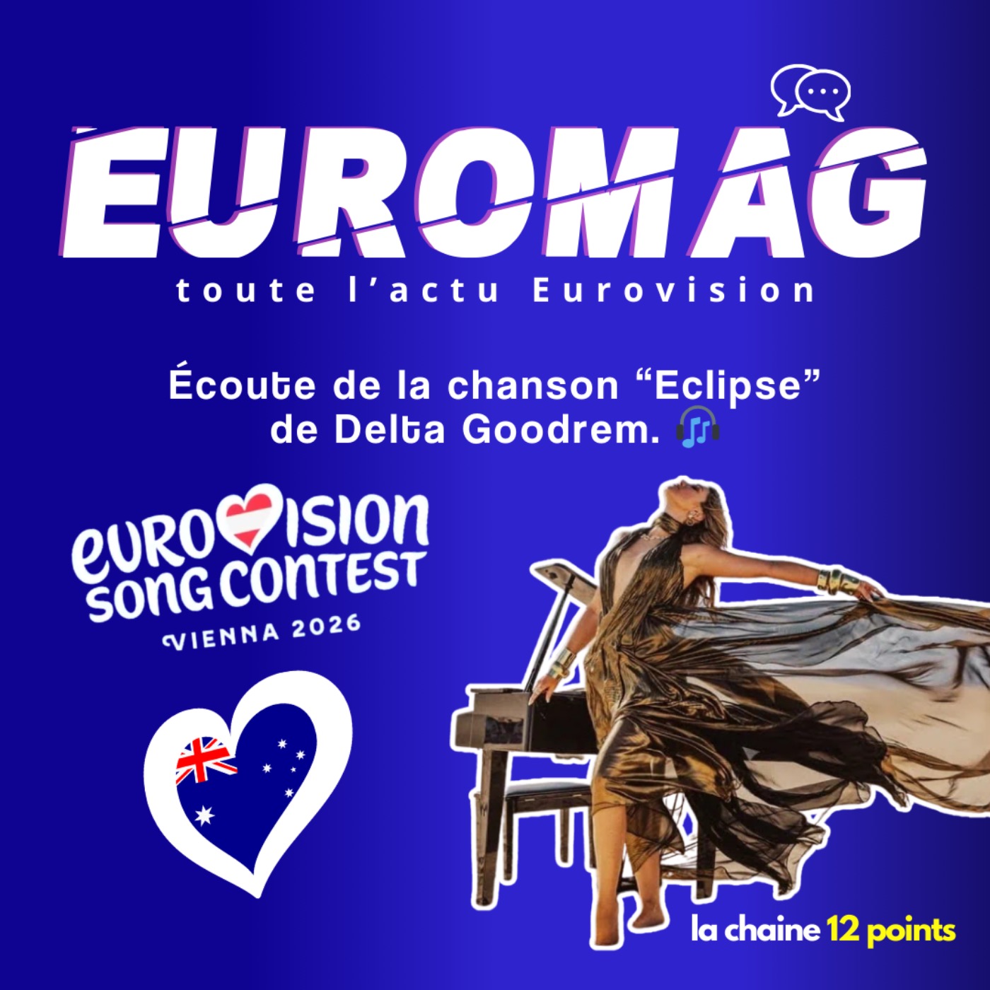 Écoute de la chanson “Eclipse”de Delta Goodrem. 🎧