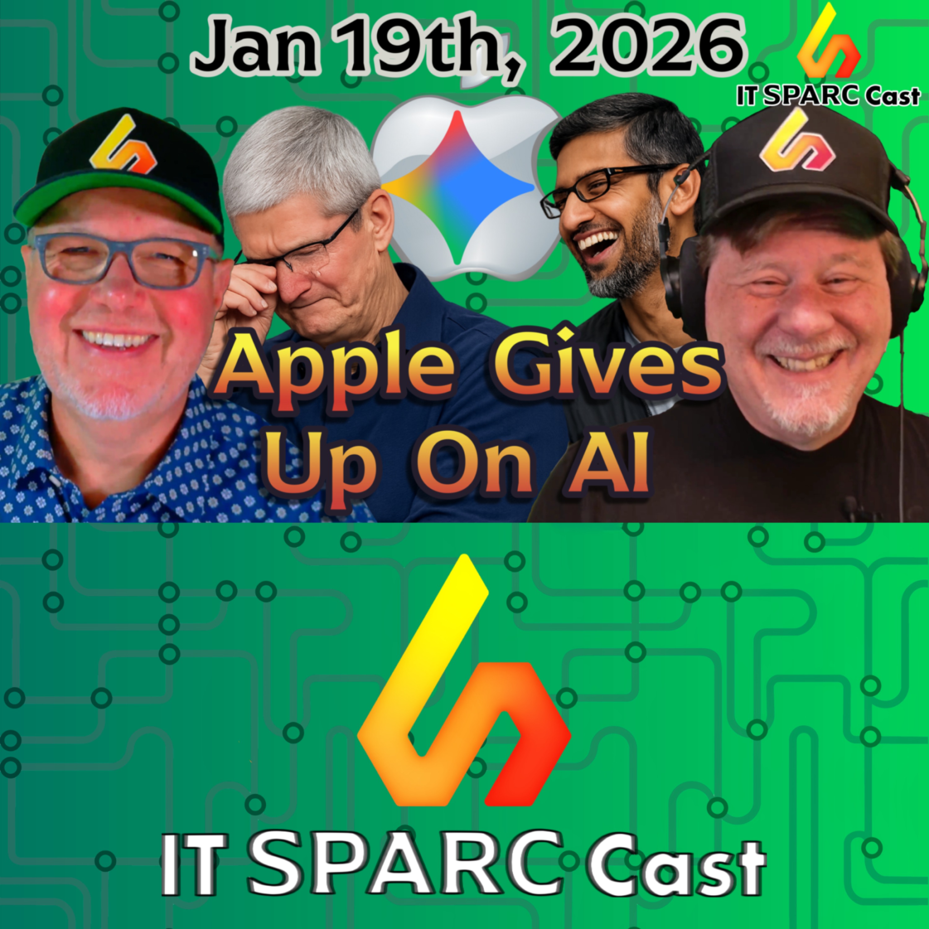 Apple Taps Google for AI, Copilot Pushback, AI Commerce & Nuclear Power for Data Centers episode artwork