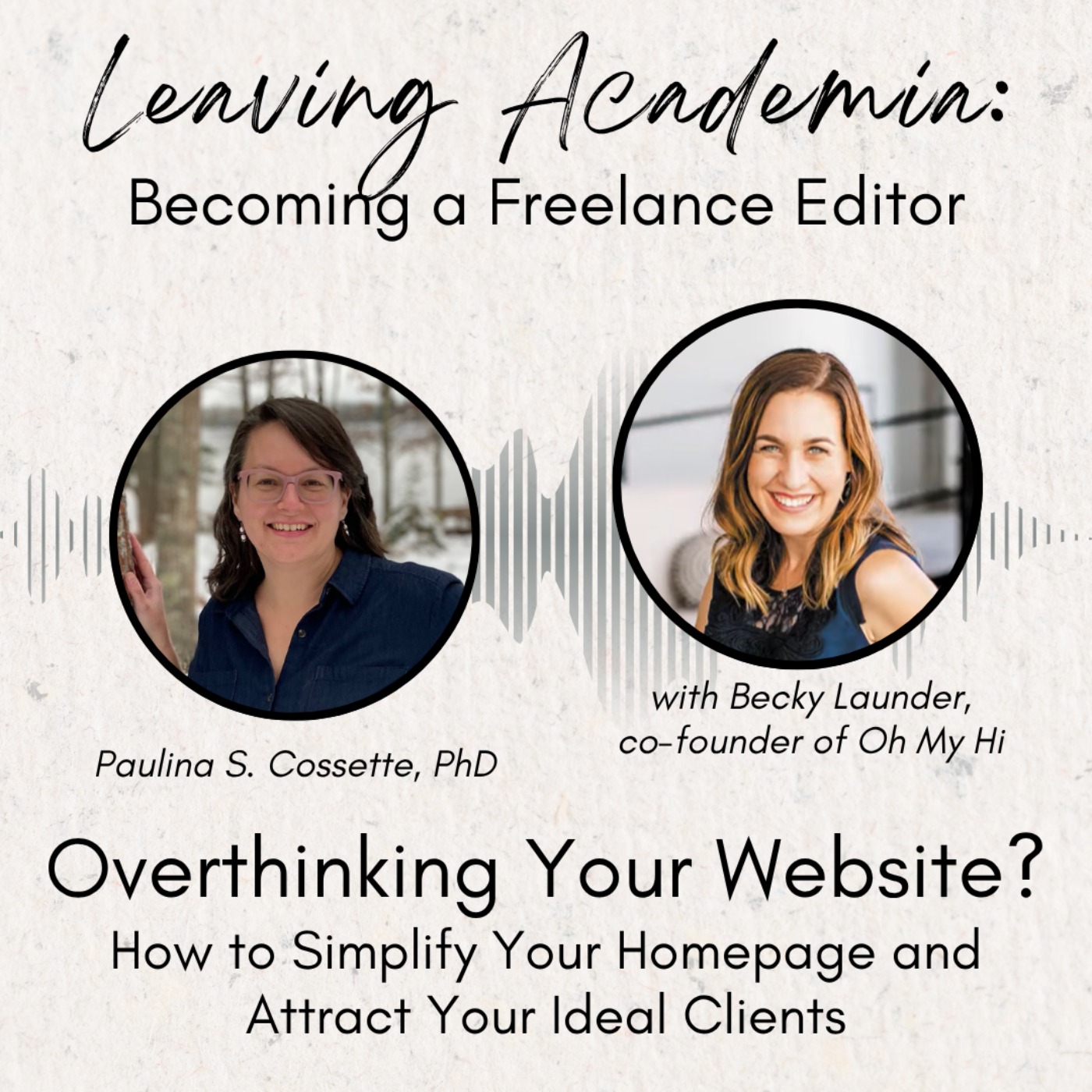 Overthinking Your Website? How to Simplify Your Homepage and Attract Your Ideal Clients episode artwork