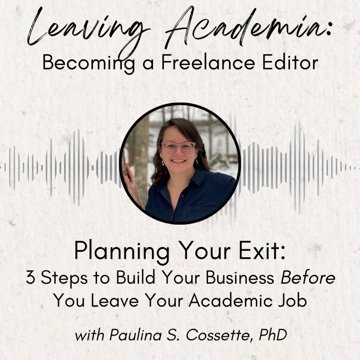 Planning Your Exit: 3 Steps to Build Your Business Before You Leave Your Academic Job episode artwork