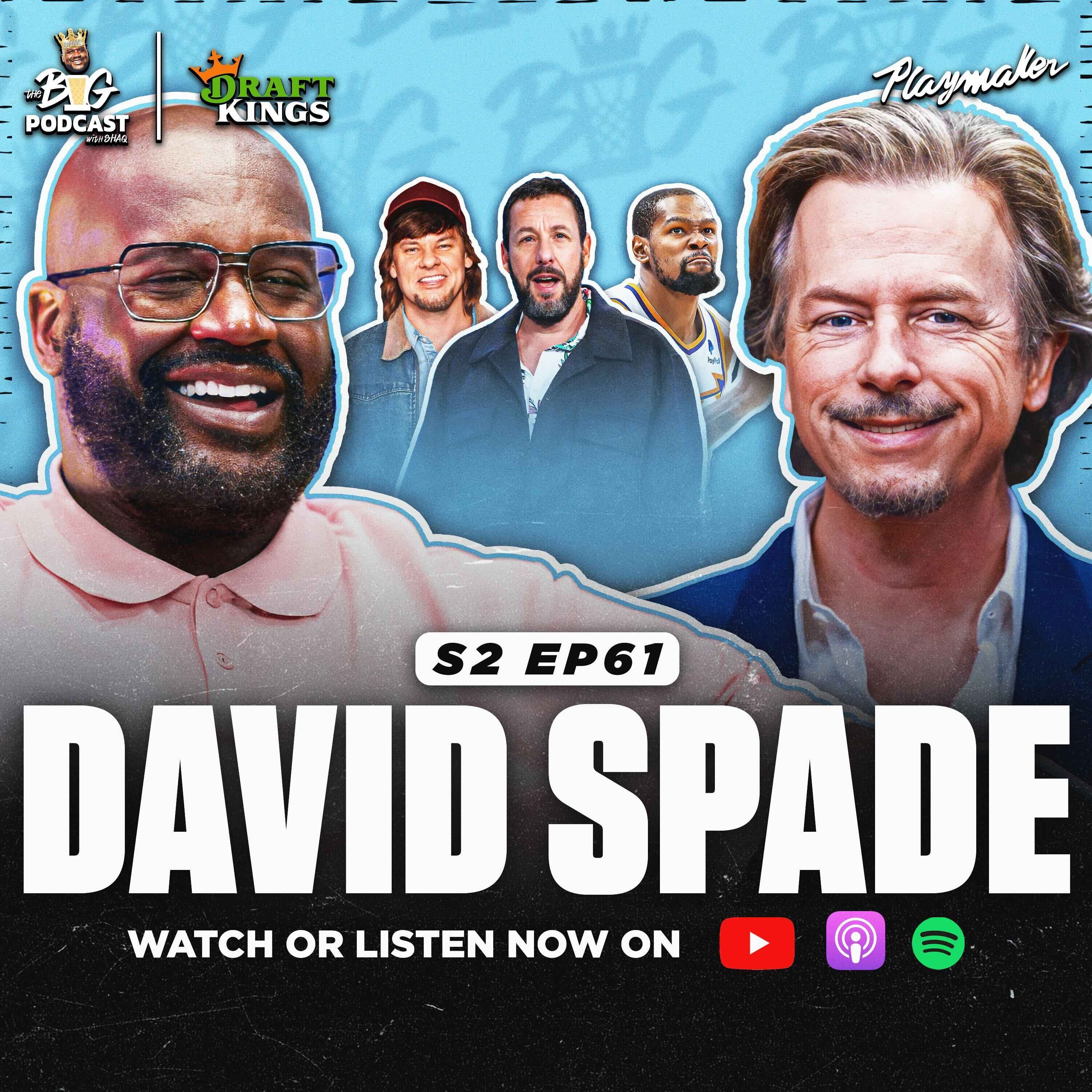 David Spade Shares HILARIOUS BTS With Shaq & Theo Von + Kevin Durant Trade & Lakers Future