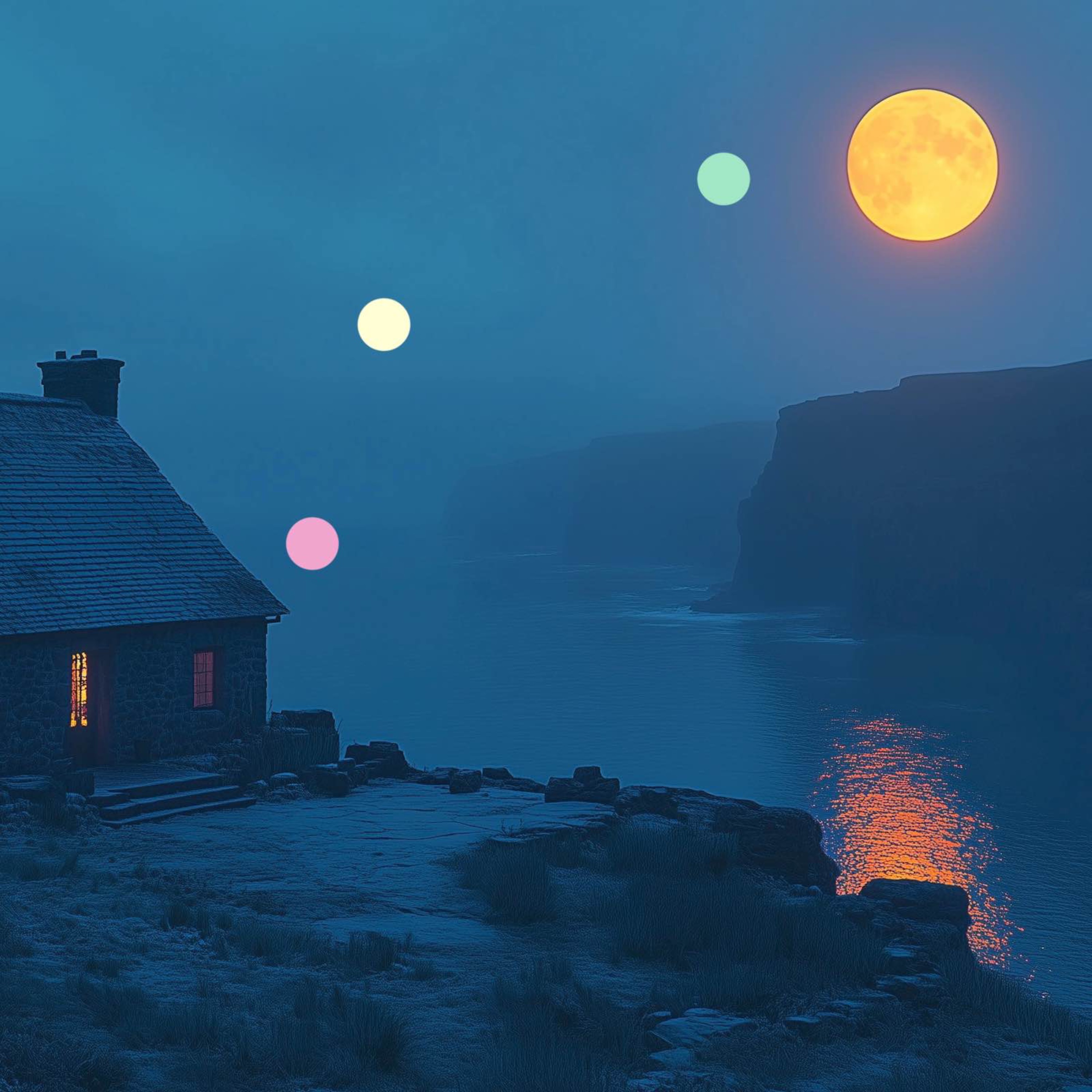 Vagues de solitude au clair de lune | Sons liminaires du sommeil depuis les falaises d'Irlande