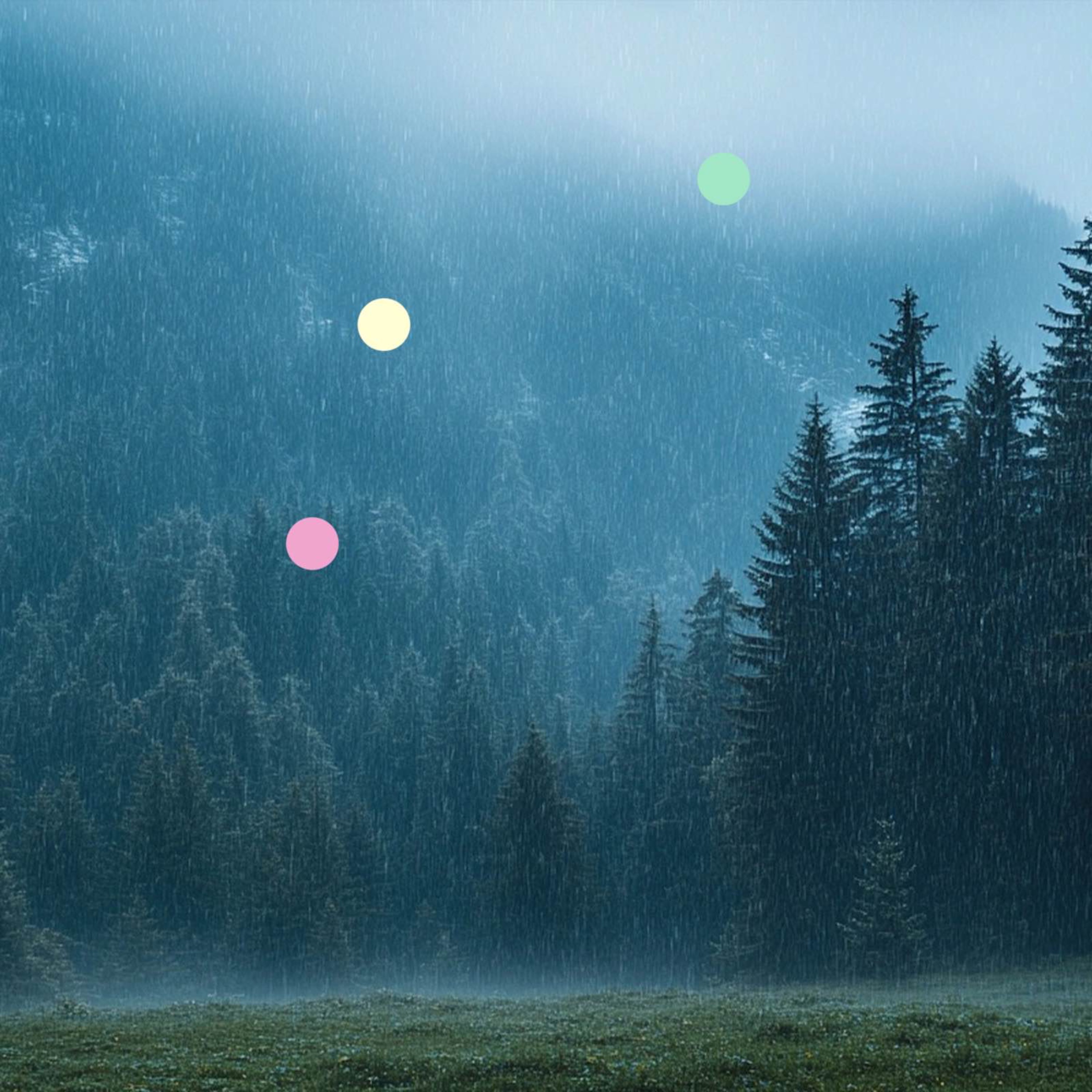 Pluie nocturne alpine isolée | Ambiance de montagne suisse