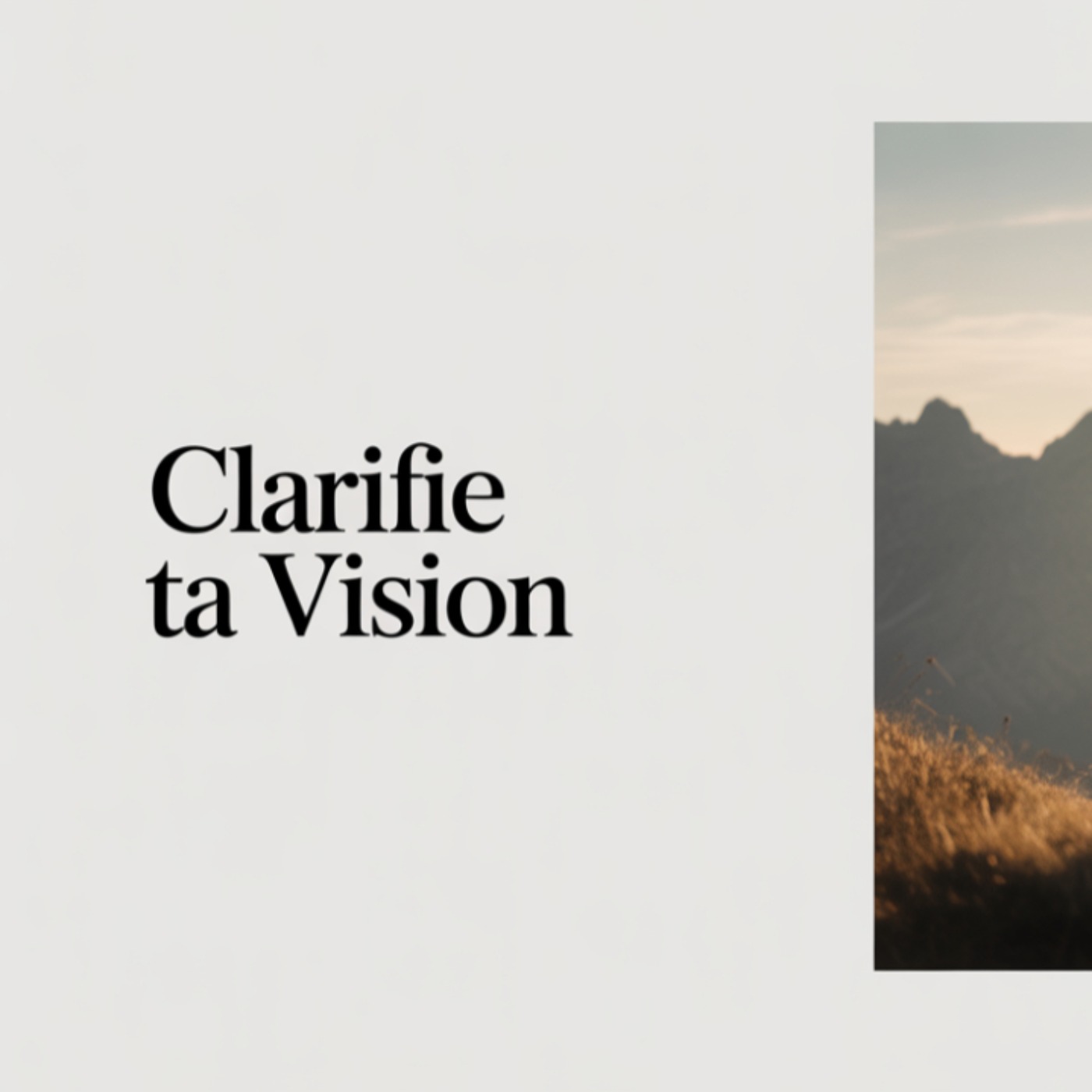 Clarifie ta vision : ce que tu veux vraiment pour ta vie et ta business episode artwork