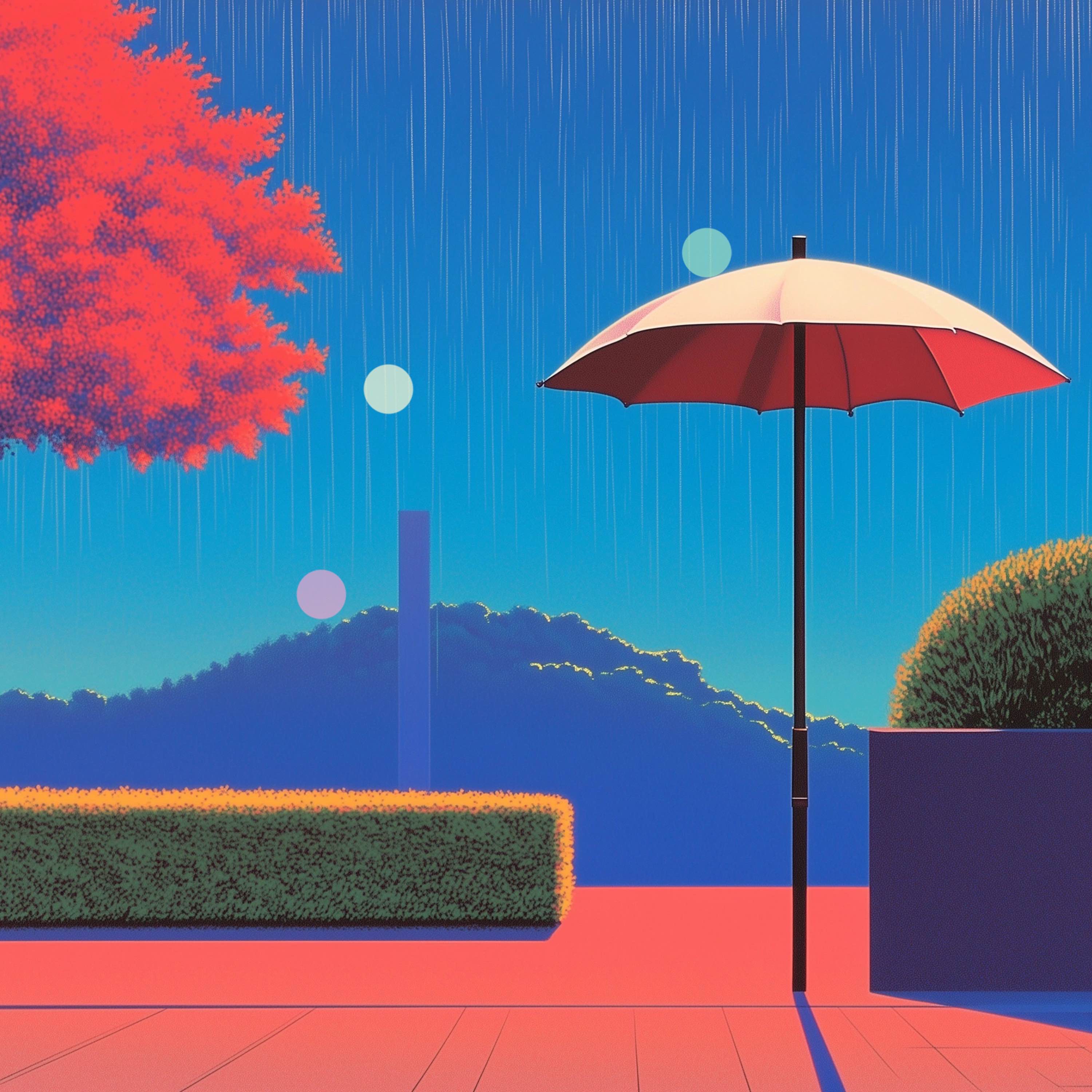 傘の下で | 春の小雨のASMR