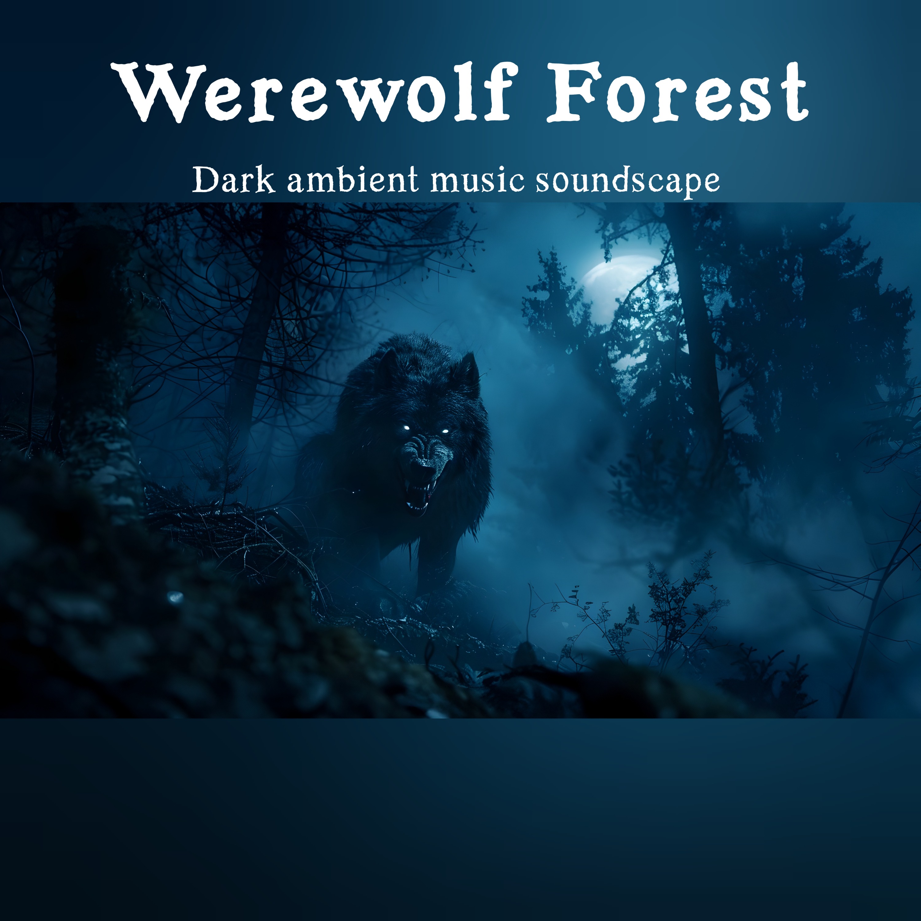 🎧MOONLIT HUNT : Werewolf Forest Dark ambient music soundscape episode artwork