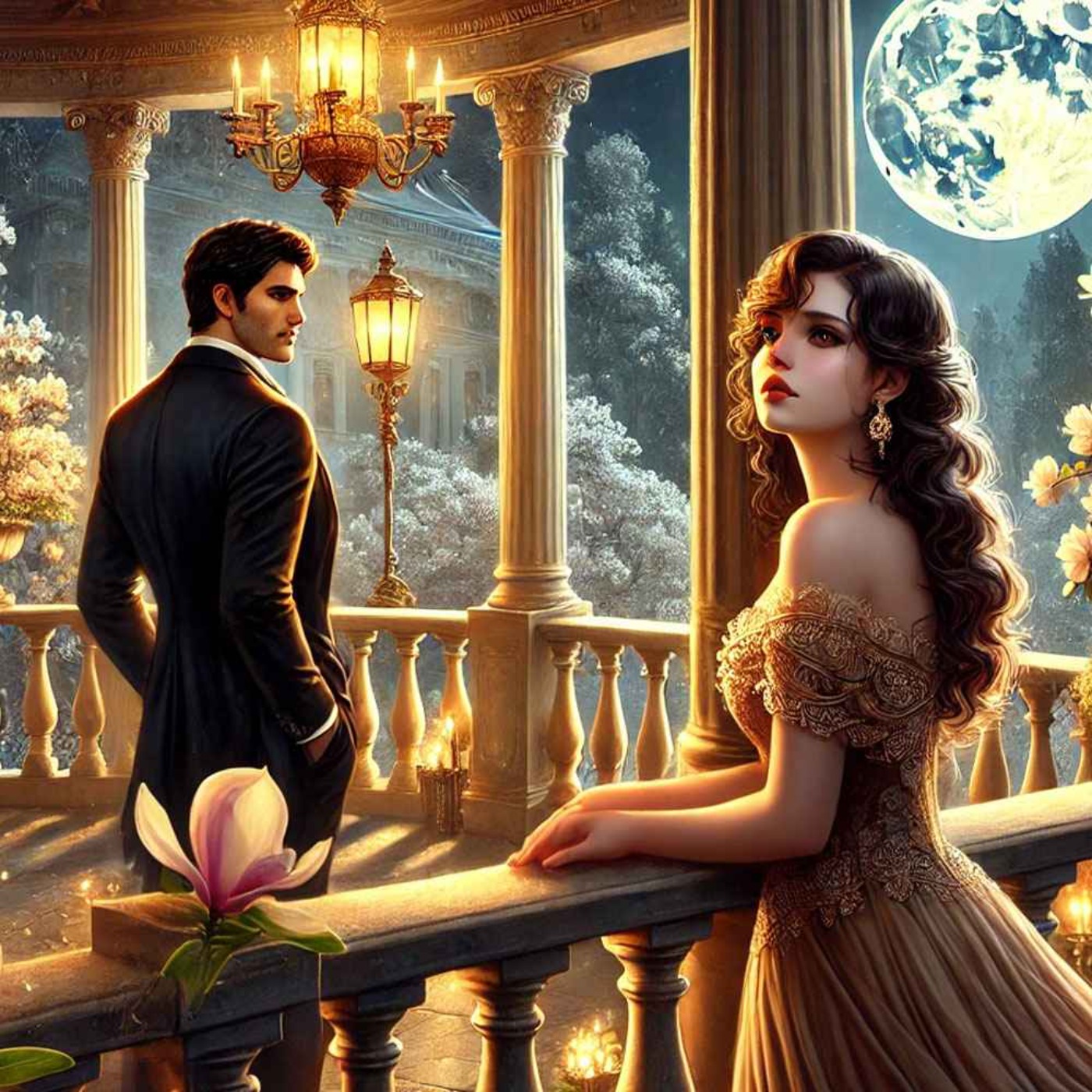 244 | Intermediate - Short Story: Moonlight and Magnolia [English Listening Practice]