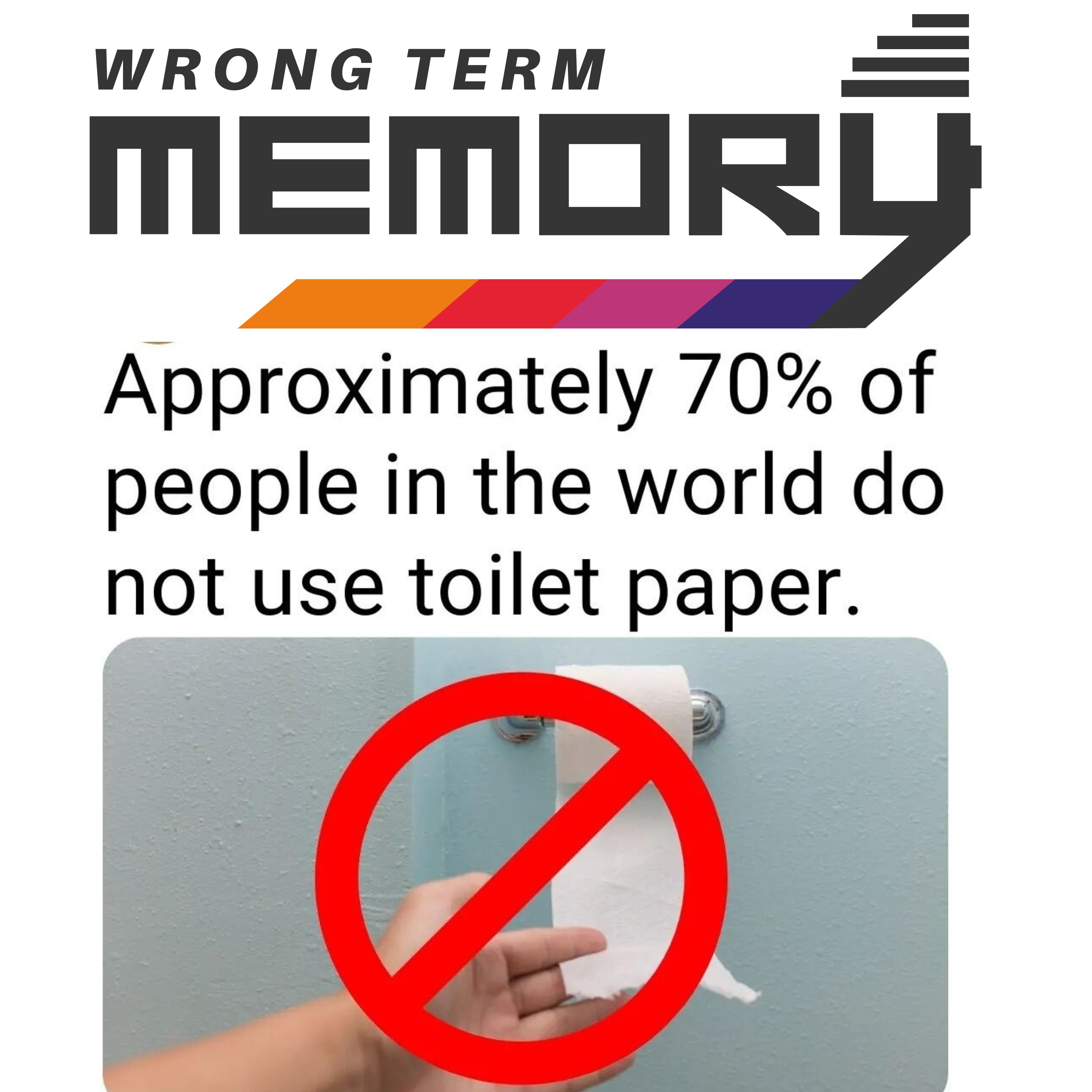 70% of people in the world do not use toilet paper episode artwork