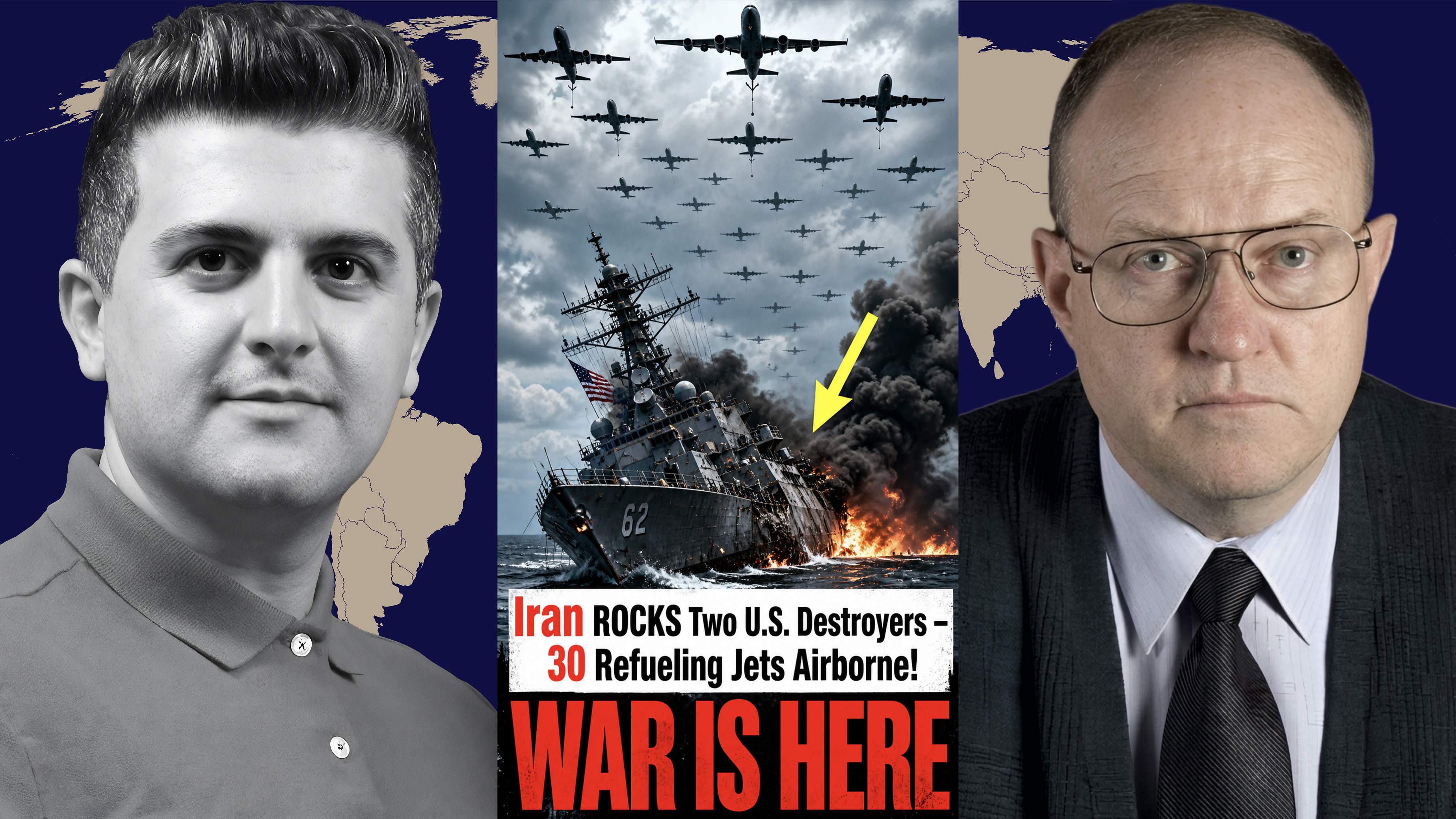 Col. Larry Wilkerson: Iran ROCKS Two U.S. Destroyers – 30 Refueling Jets Airborne! WAR IS HERE