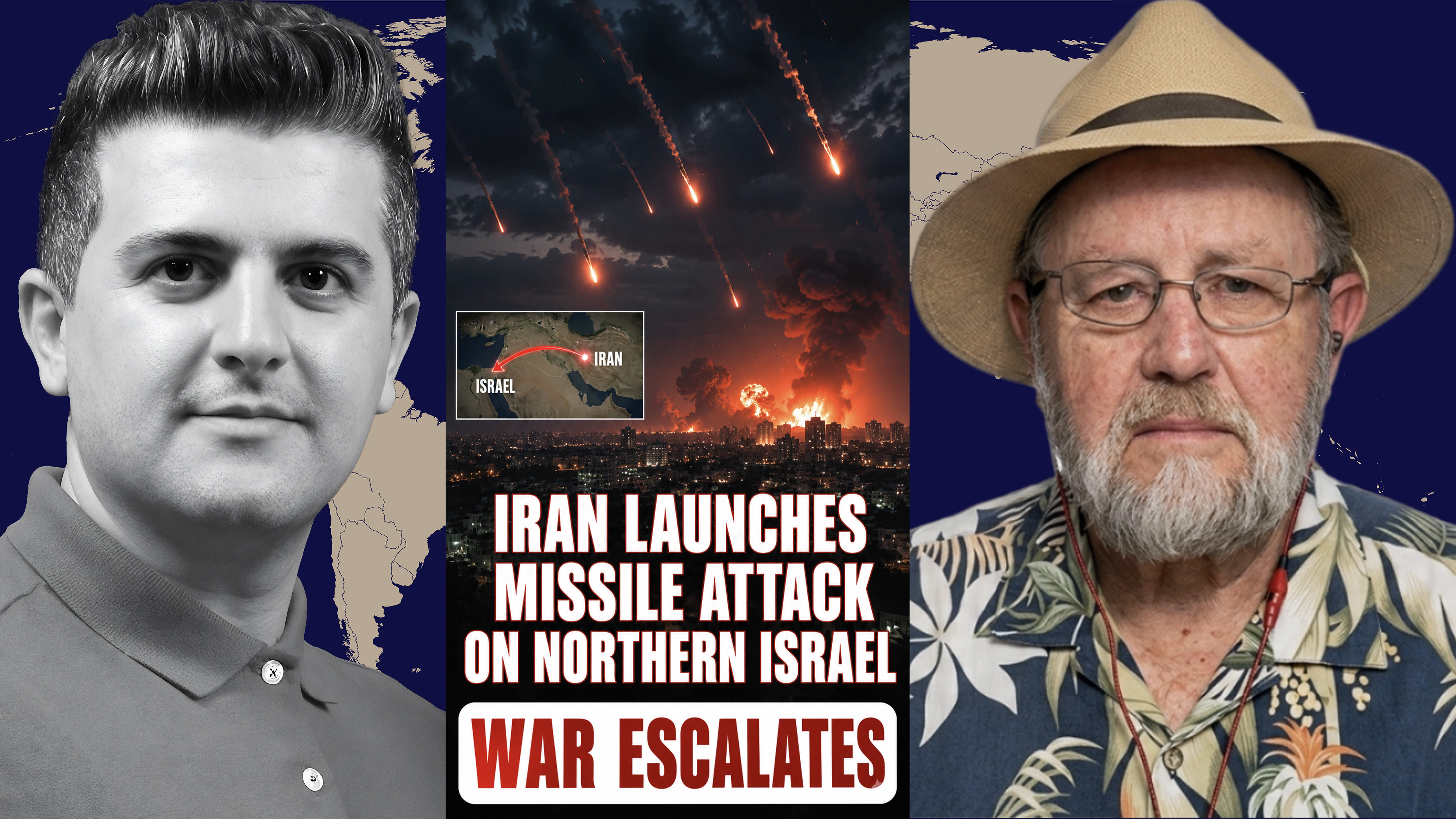 Larry Johnson: Iran Missiles Rain Down on Northern Israel – Massive Strikes! episode artwork