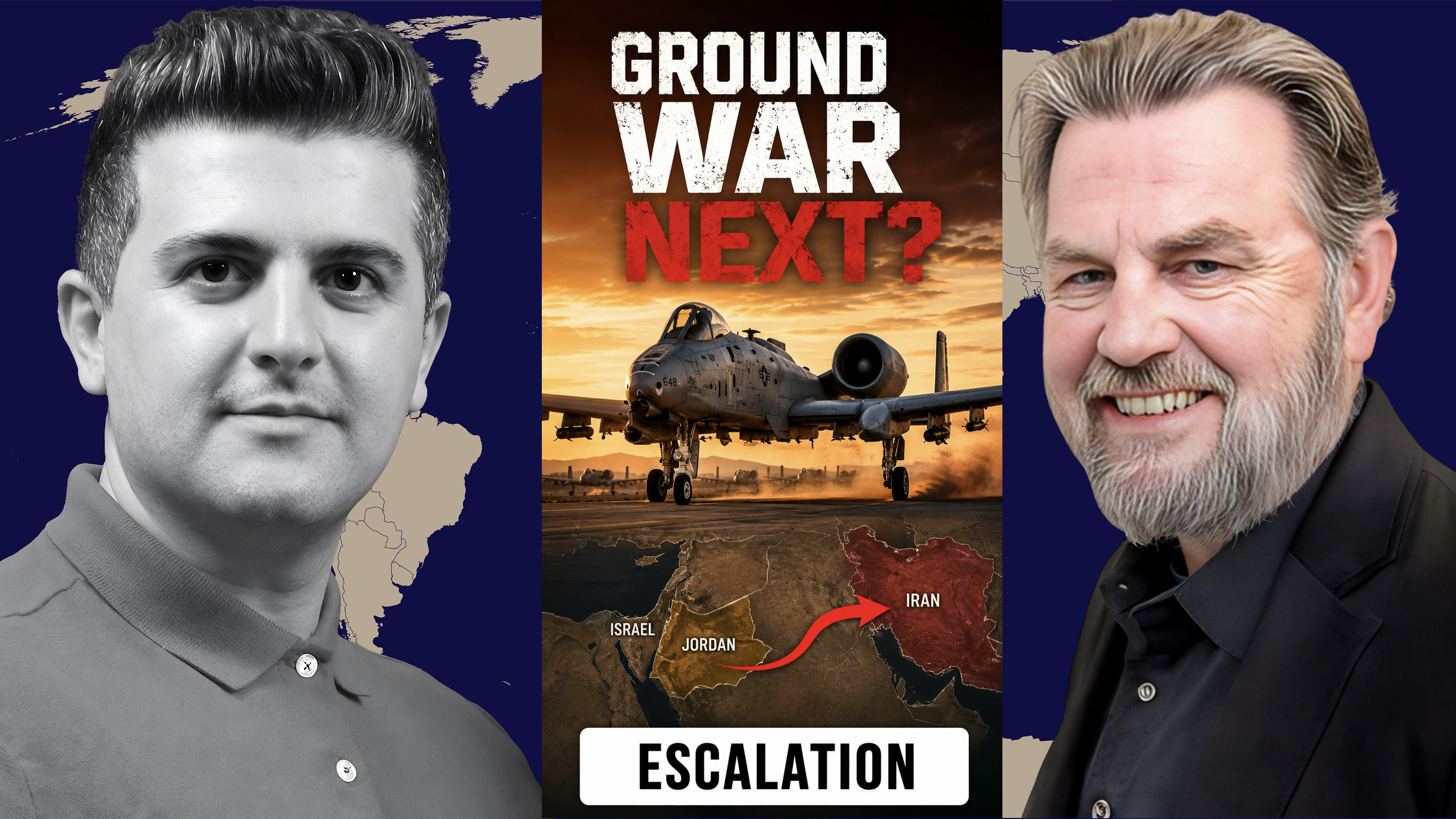 Larry Johnson: 8 US A-10 Warthogs Deploy to Jordan, Ground War Next? episode artwork