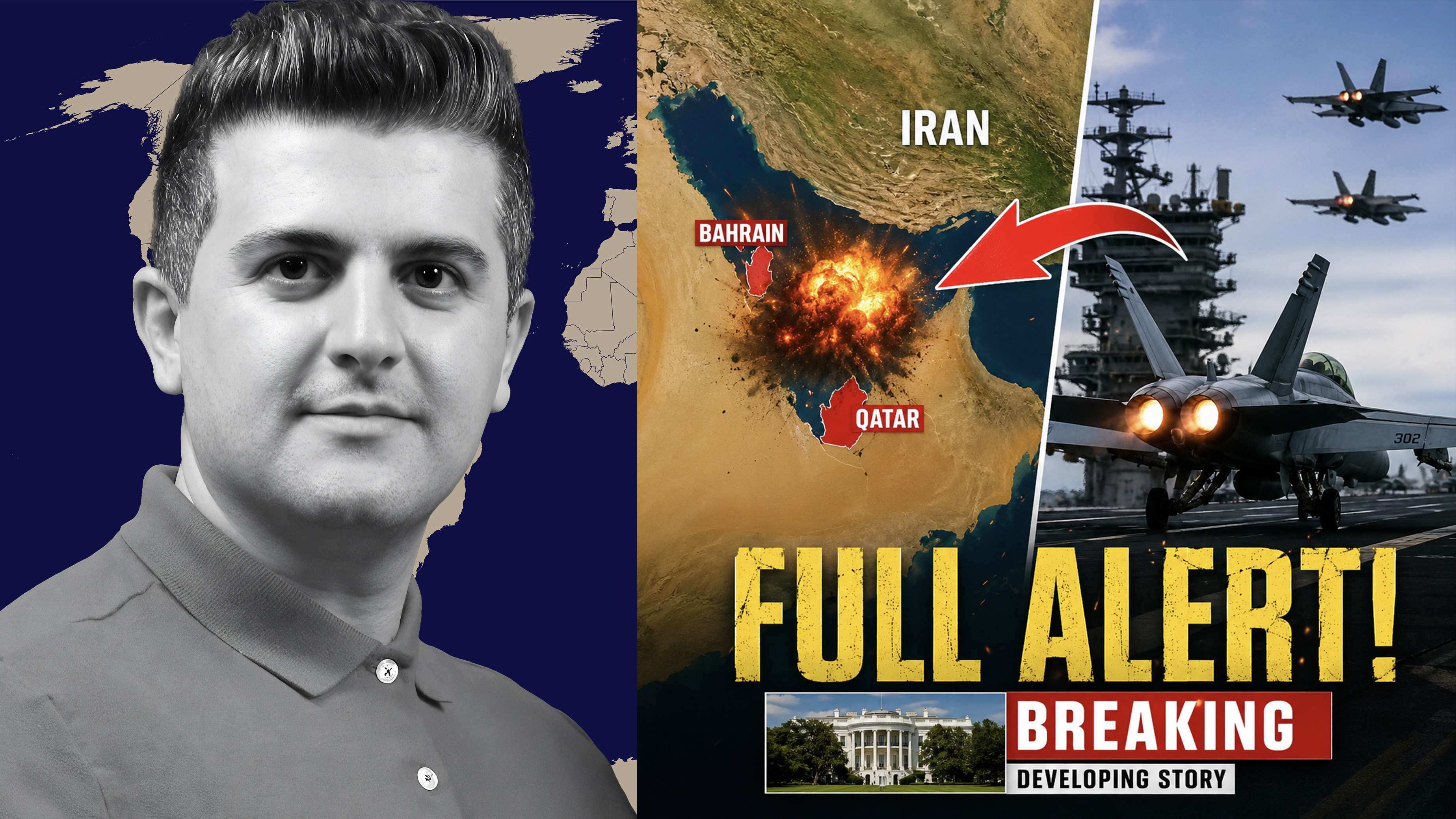 Nima R. Alkhorshid: IRAN BOMBS QATAR & BAHRAIN NOW! U.S. Bases on FULL ALERT! episode artwork