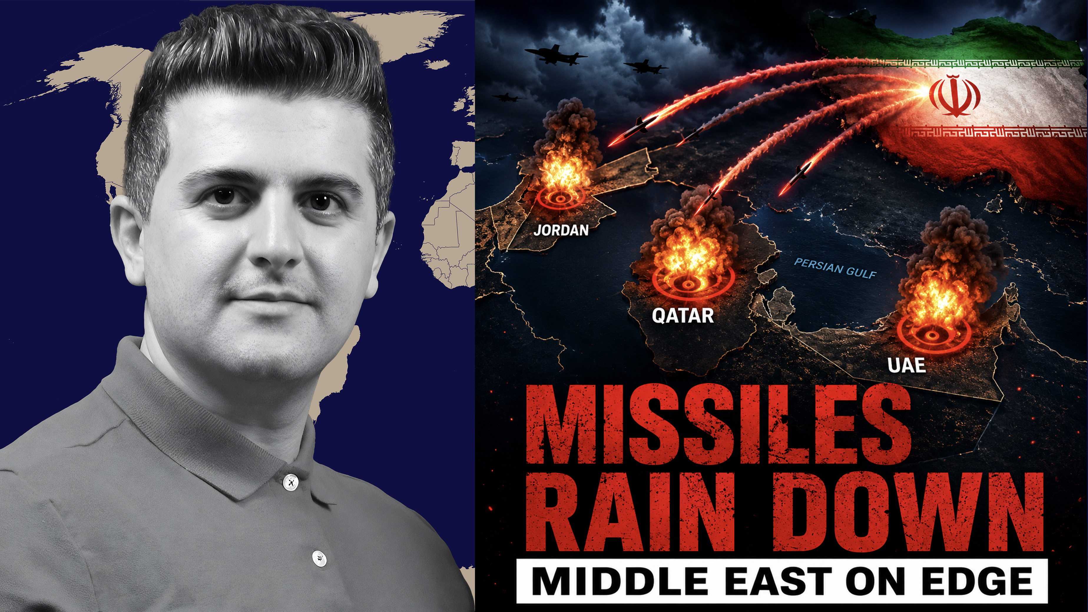 Nima R. Alkhorshid: Iran EXPANDS the War: Missiles Rain Down on Qatar, UAE & Jordan episode artwork
