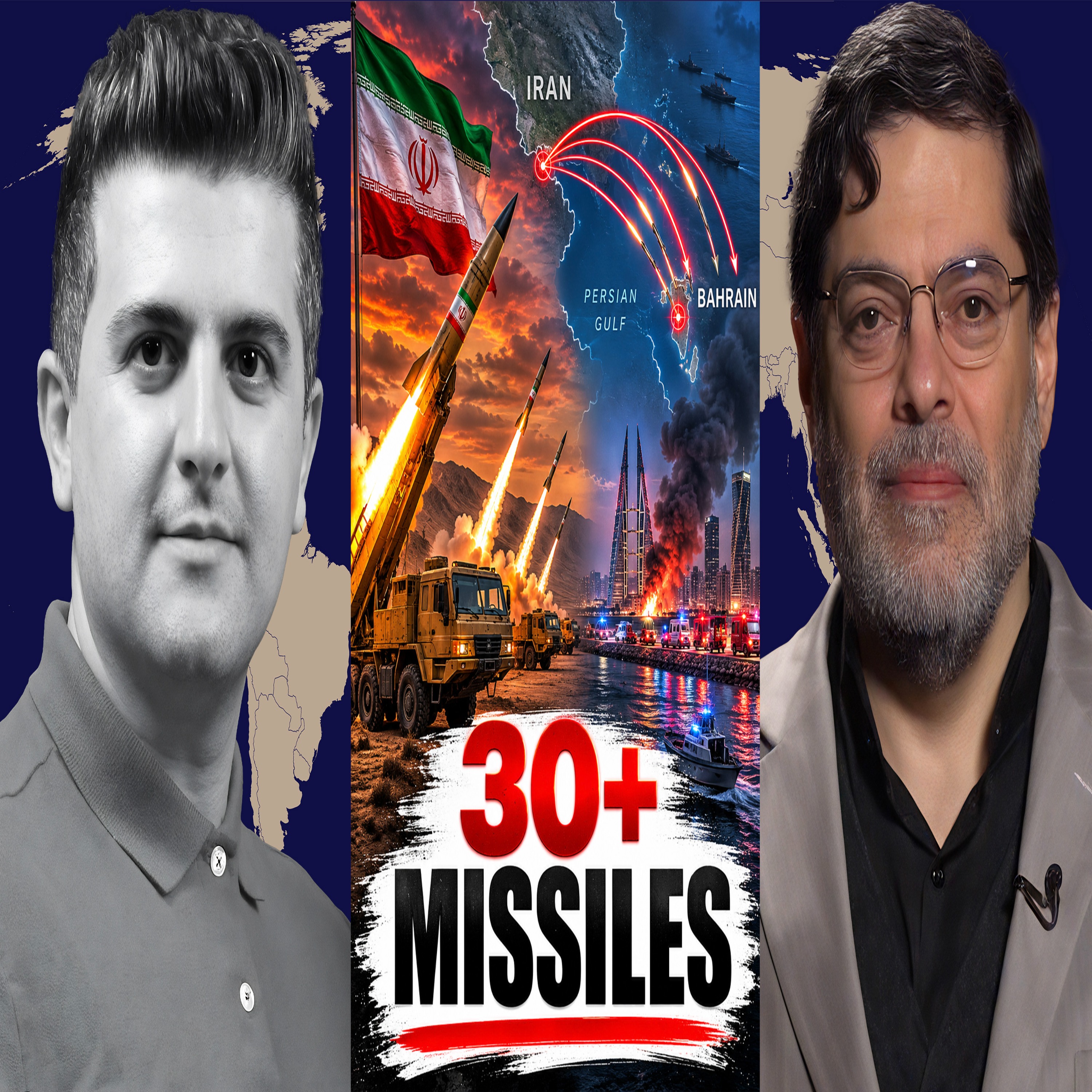 Seyed M. Marandi: Iran Launches 30+ Missiles and Drones at Bahrain as Explosions Rock the Gulf episode artwork