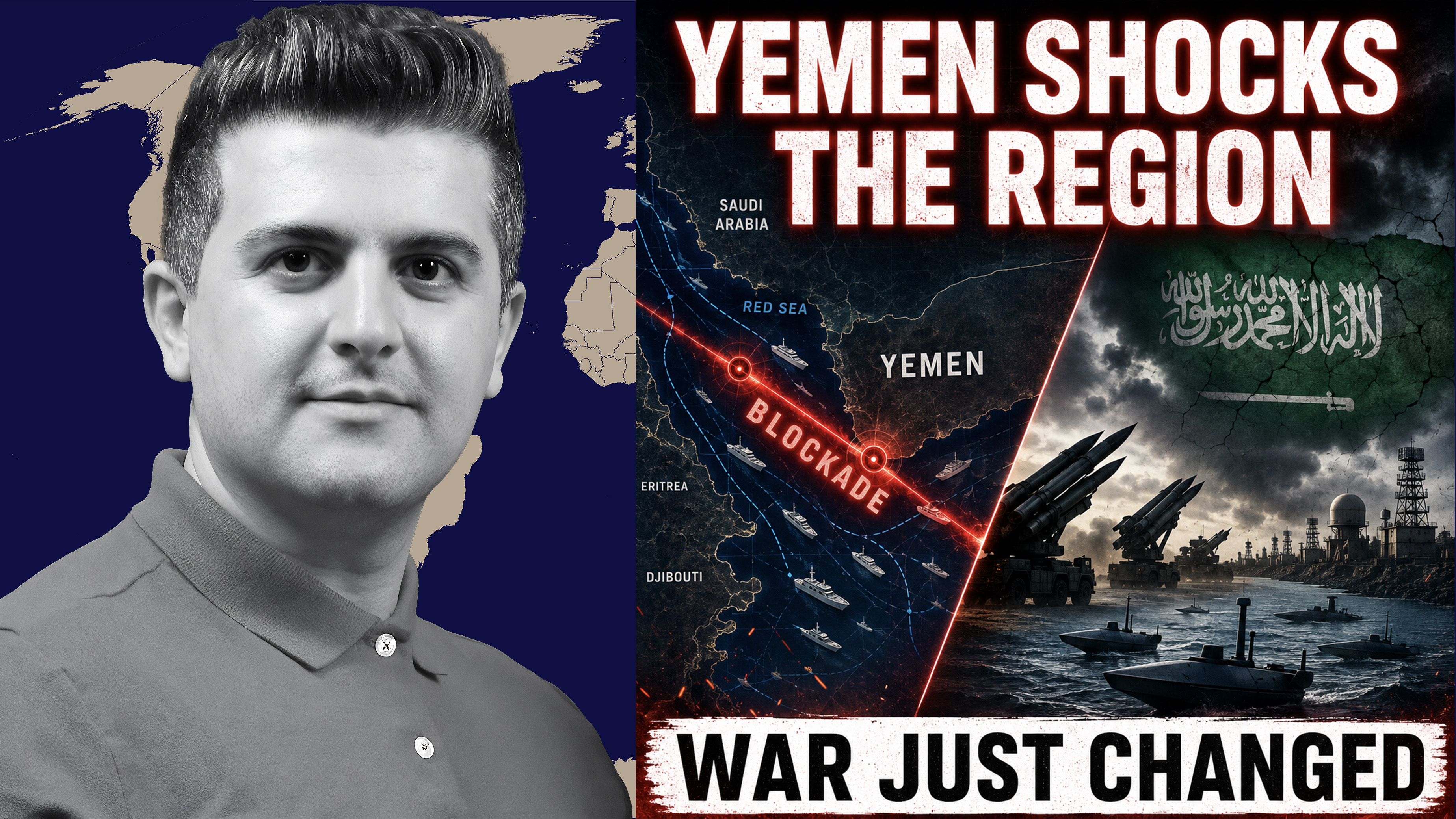 Nima R. Alkhorshid: Yemen Shocks the Region: Immediate Blockade on Saudi Arabia Changes the War episode artwork