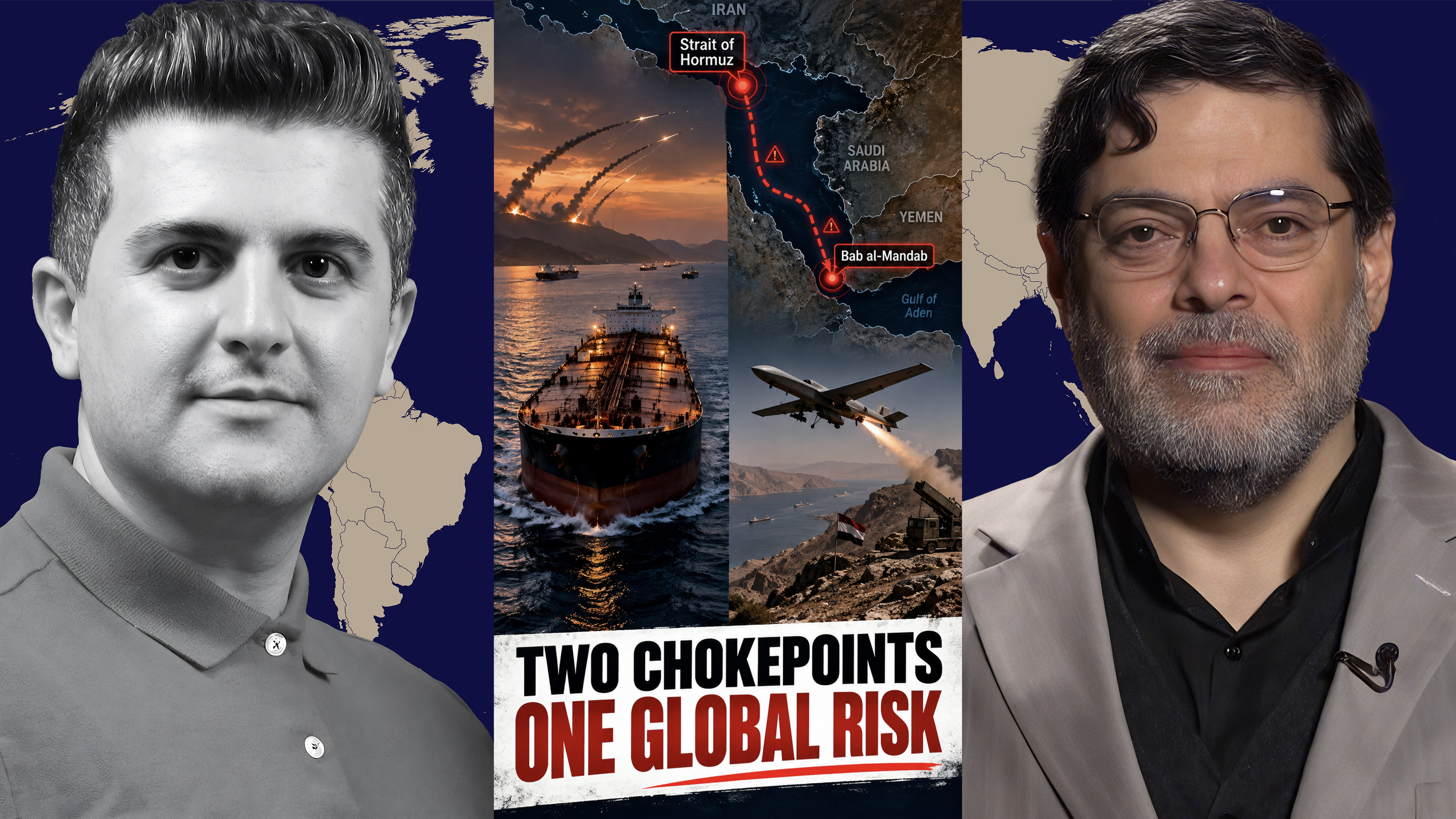 Seyed M. Marandi: Super Tankers & Drones Hit in Hormuz as Saudi-Yemeni War Burns Bab al-Mandab