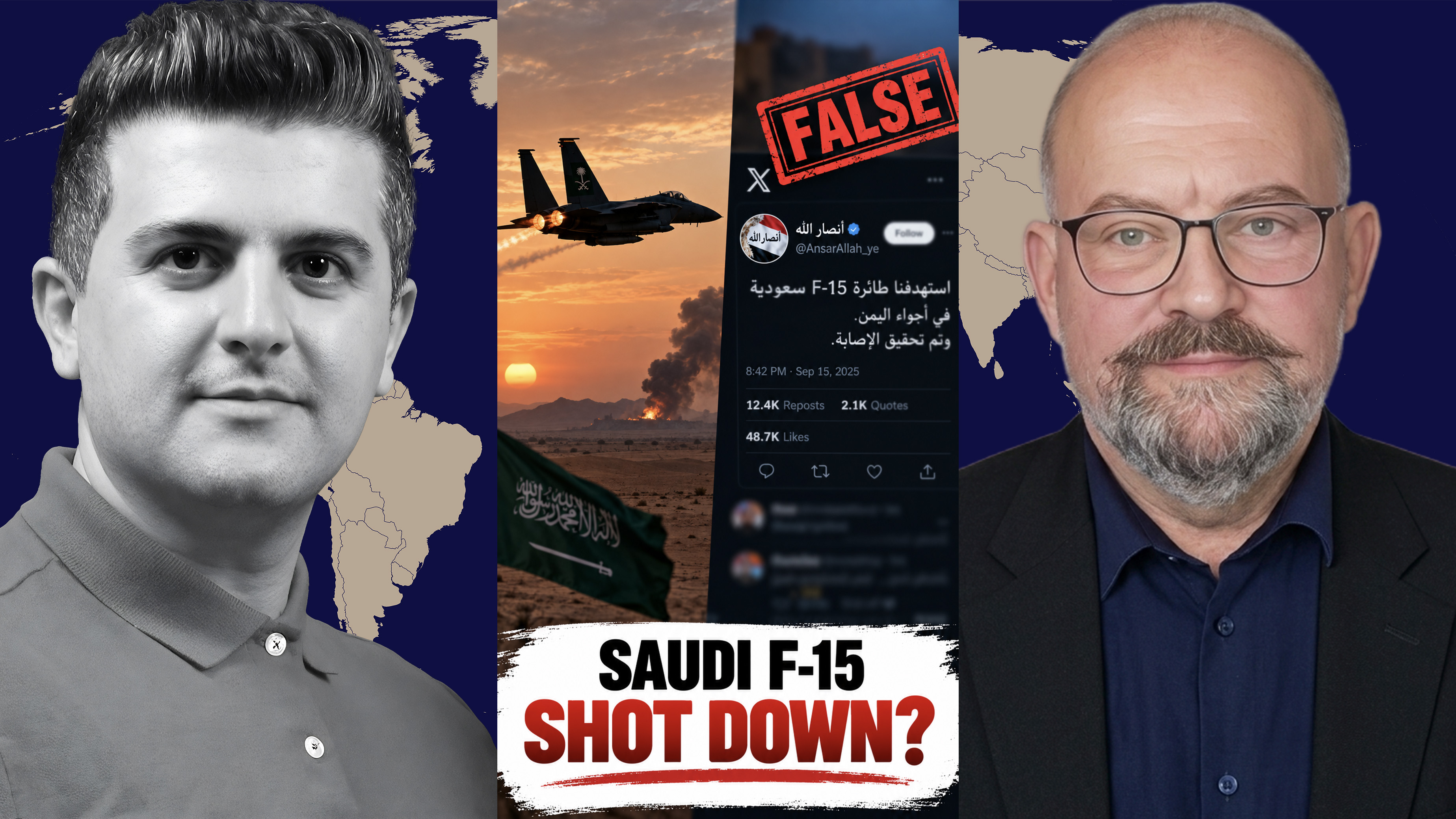 Elijah Magnier: Saudi F-15 Shot Down! Ansarallah Official’s X Posts Spark Houthi Air Defense Claim