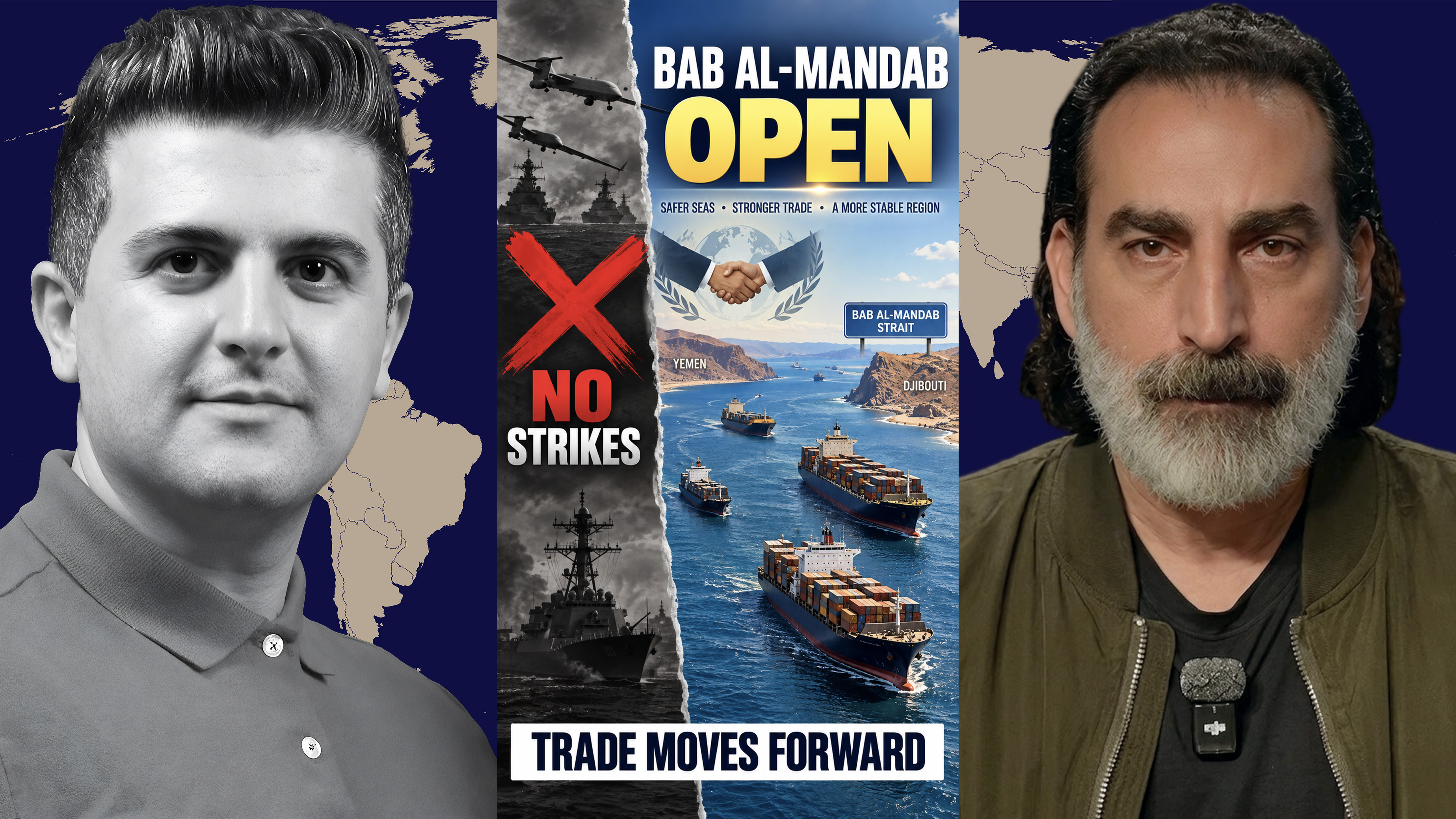 Laith Marouf: Houthi Oman Talks: No Strikes, No Air Support—Bab al-Mandab Open?