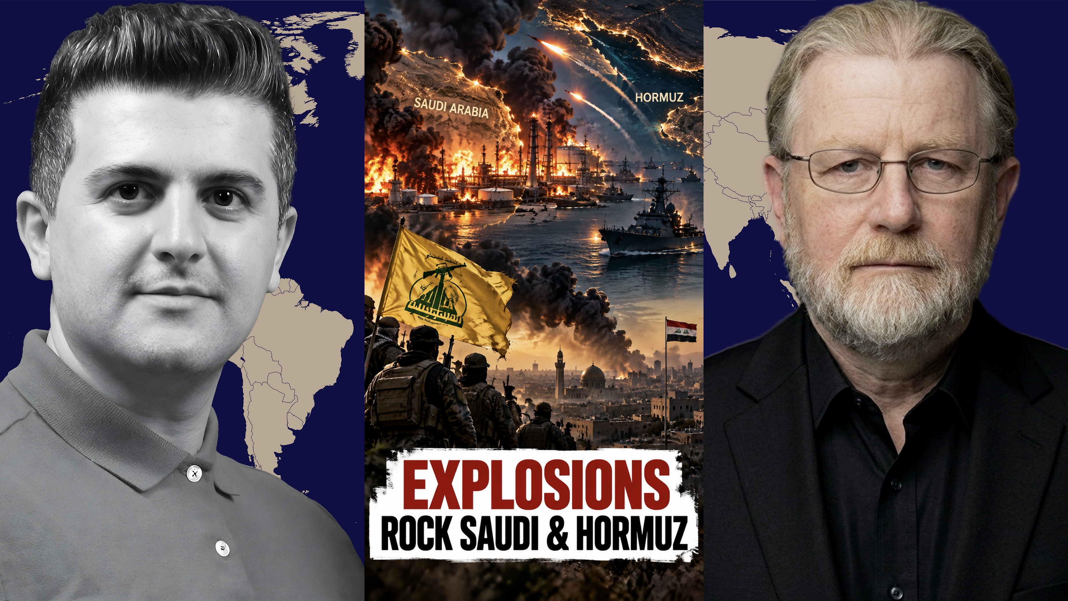 EXPLOSIONS ROCK SAUDI & HORMUZ AS KATA’IB HEZBOLLAH WARNS BAGHDAD - w/ Fmr. CIA Larry Johnson