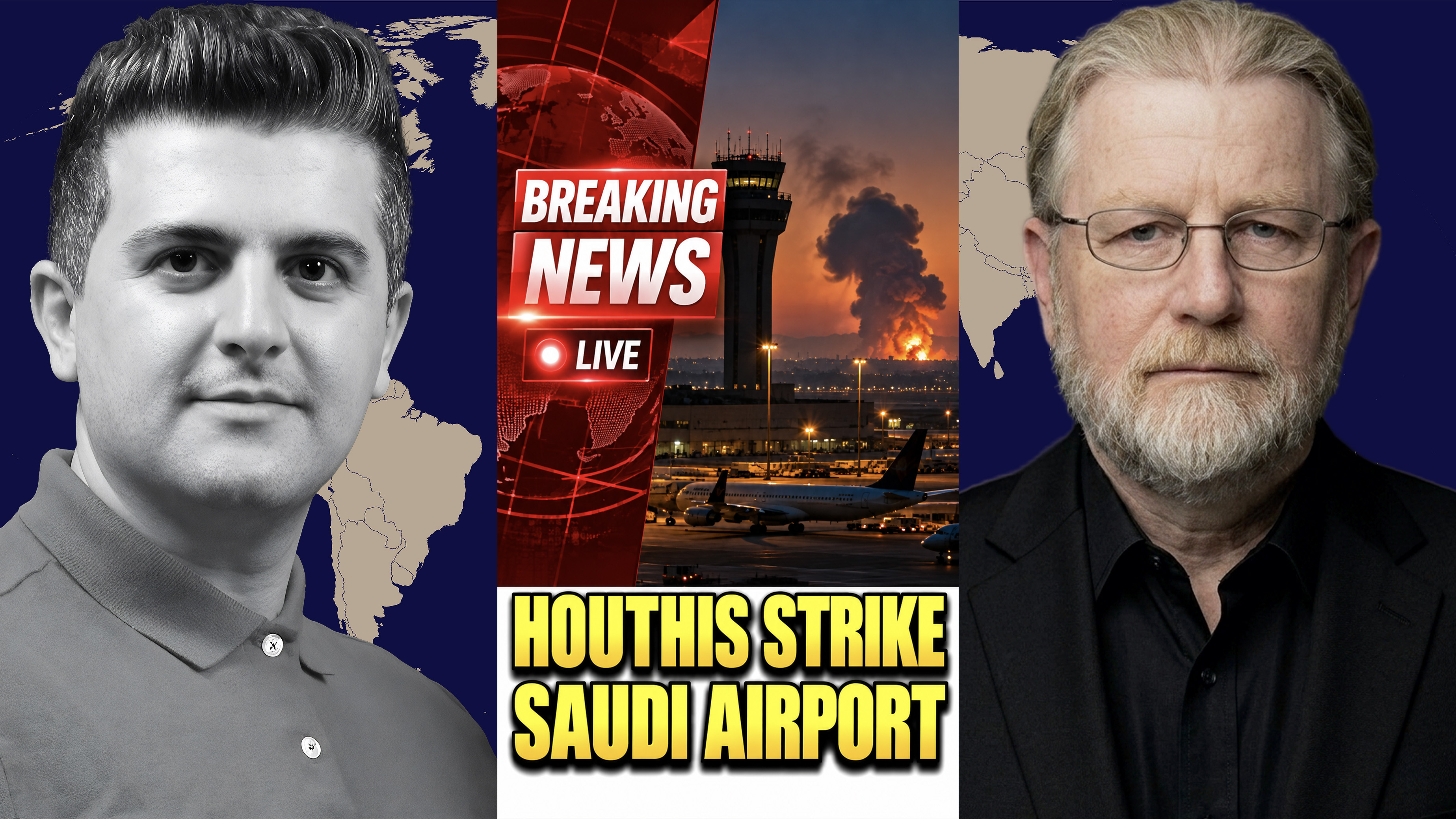 BREAKING: HOUTHIS STRIKE SAUDI ARABIA'S LARGEST EASTERN AIRPORT - w/ Fmr. CIA Larry Johnson